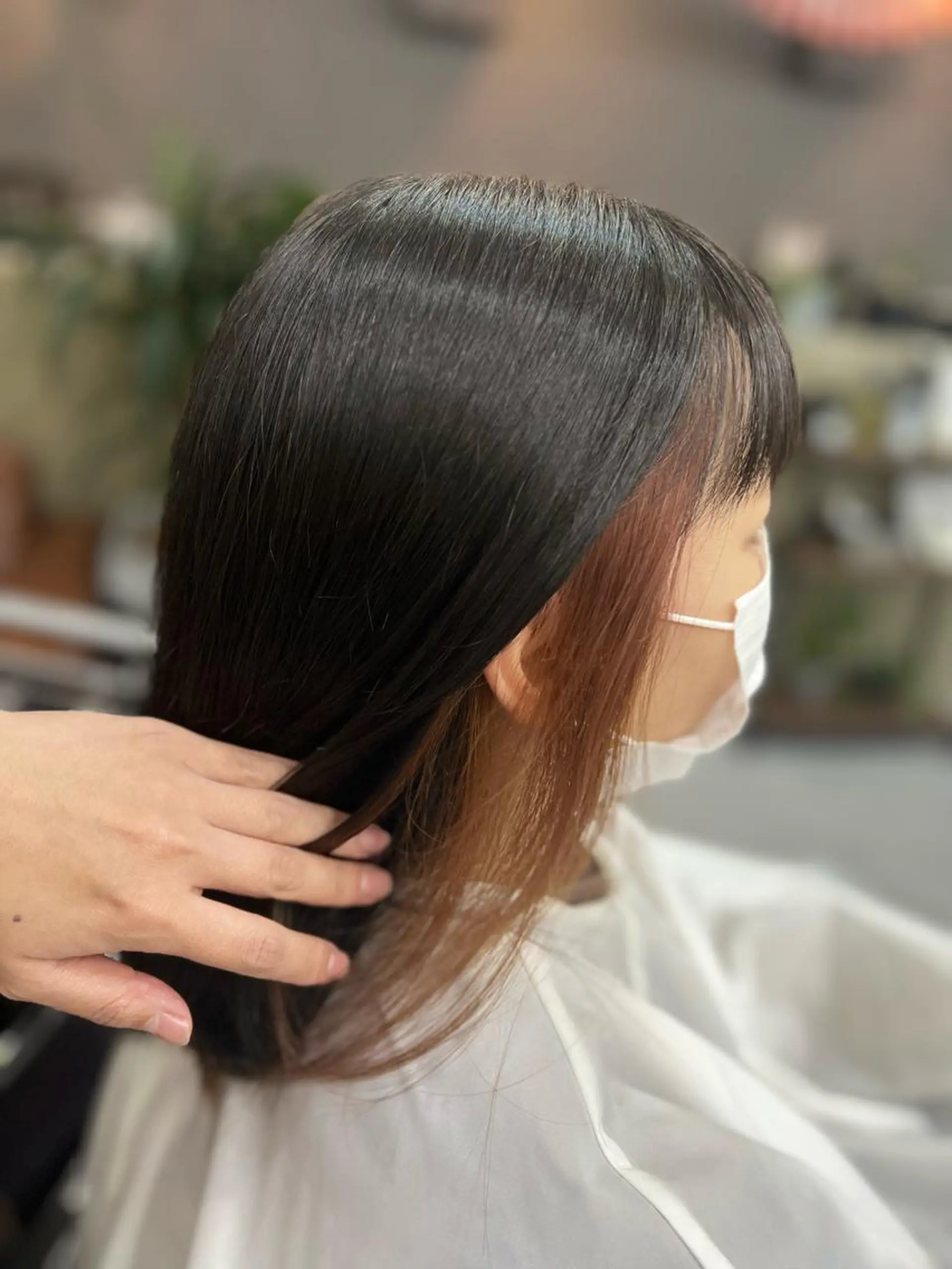 ミディアム カラー インナーカラー THE PARK キシオカのヘアスタイル