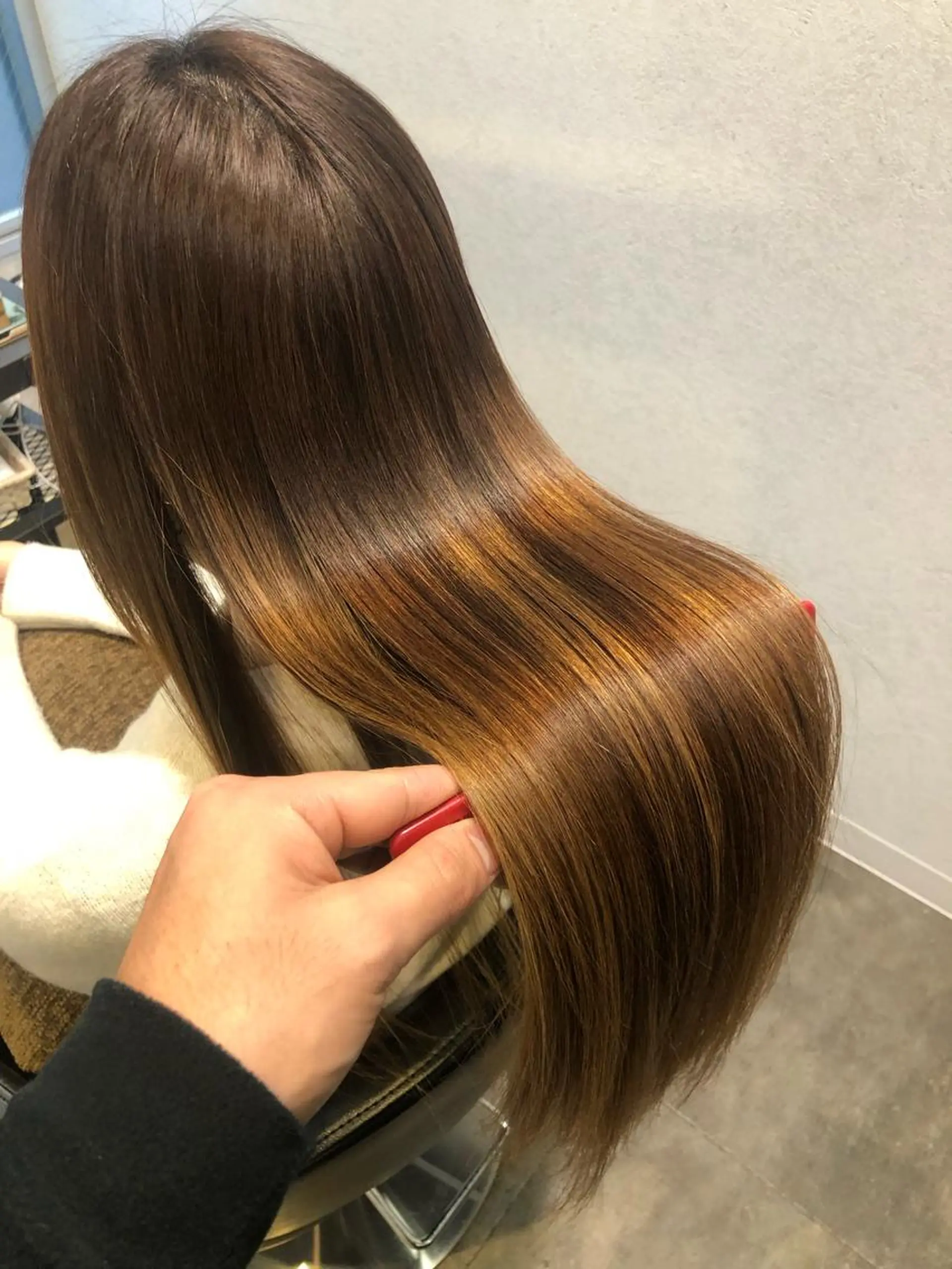 セミロング 志木駅1分☆髪質改善 ミニモ限定特別割引✨のヘアスタイル