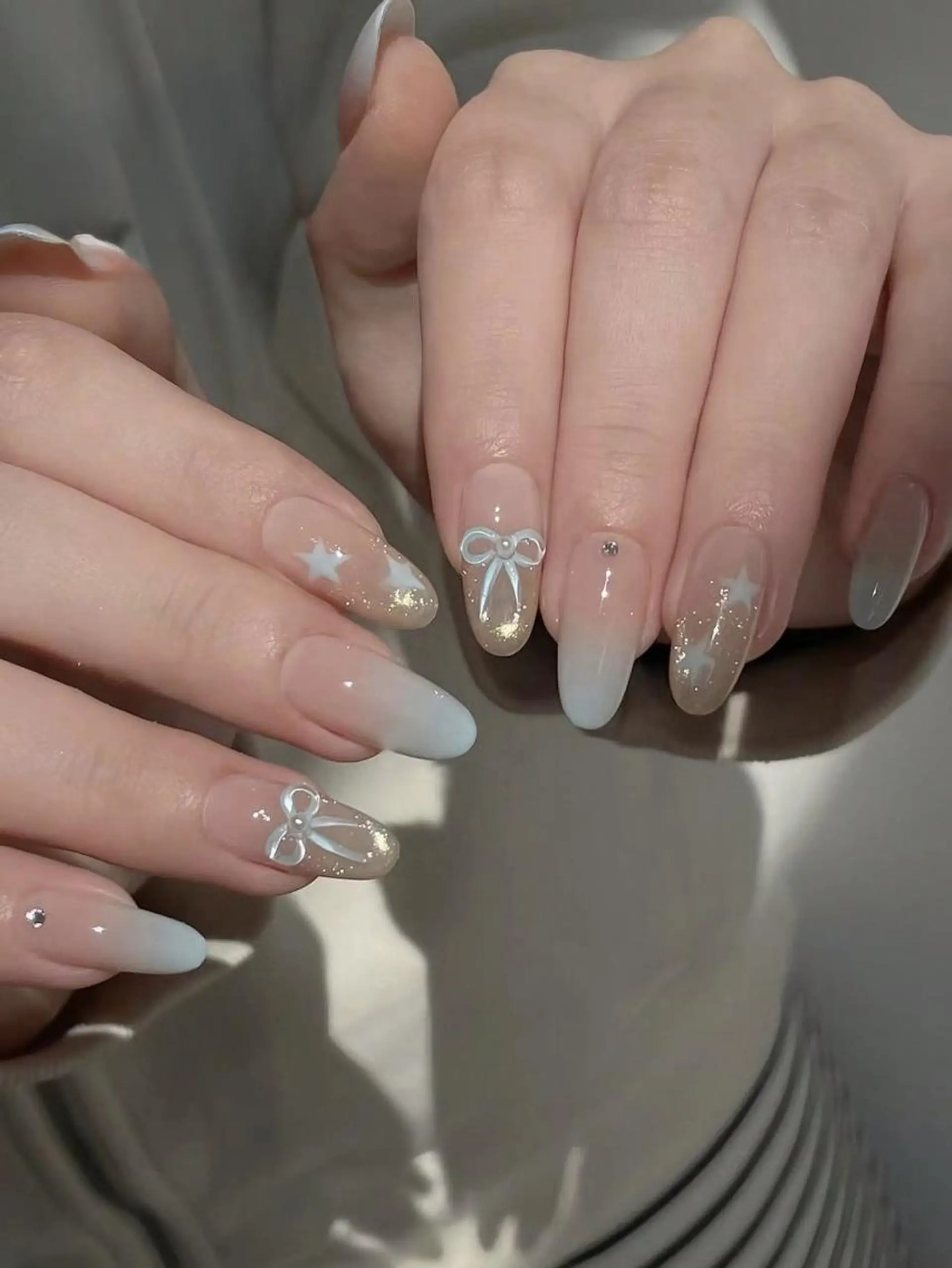 ネイル 長さ出し フレンチネイル グラデーション 卒業式 マグネットネイル ハンドネイル MIHANA YUKIのネイルデザイン