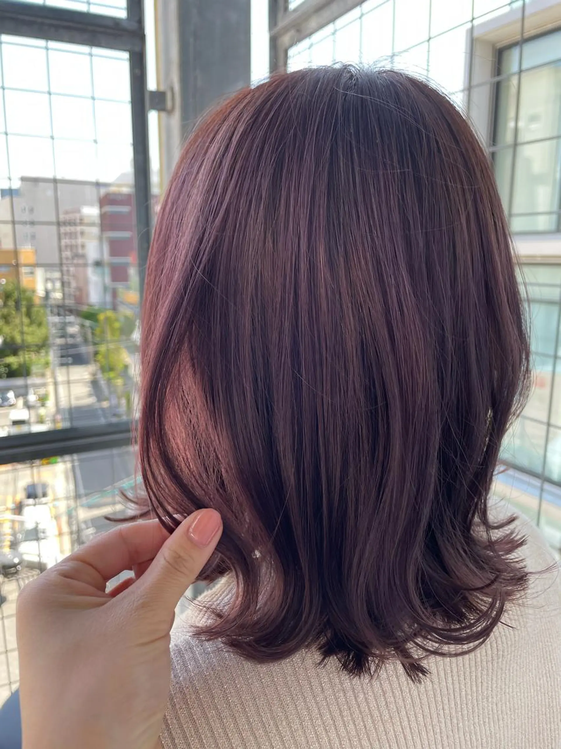 ミディアム カラー ピンクカラー 【KAKONN】 yumikaのヘアスタイル