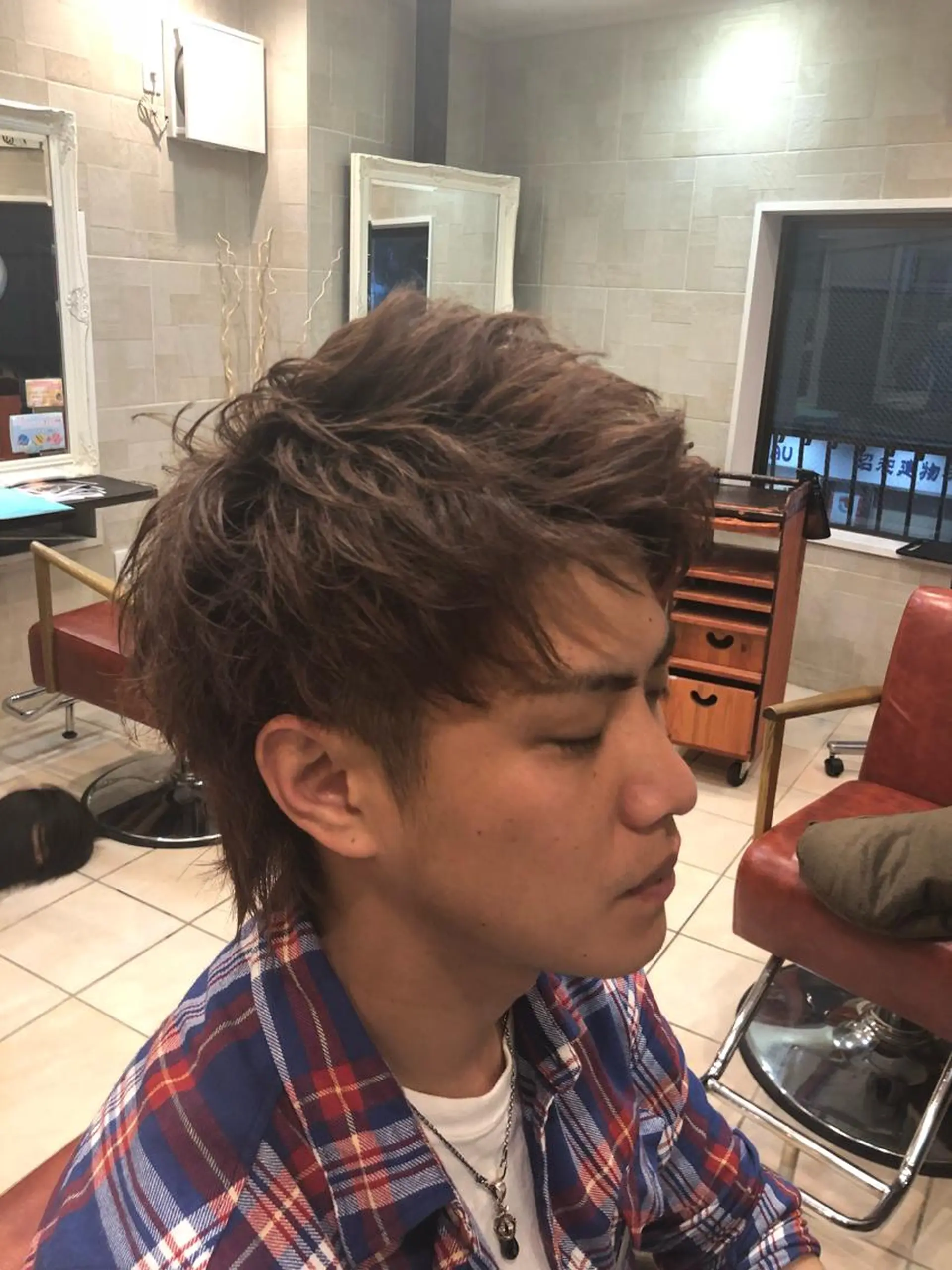 ショート カラー メンズ カット ヘアカラー パーマ 💈大人の渋髪💈 店長　大橋侑弥のヘアスタイル