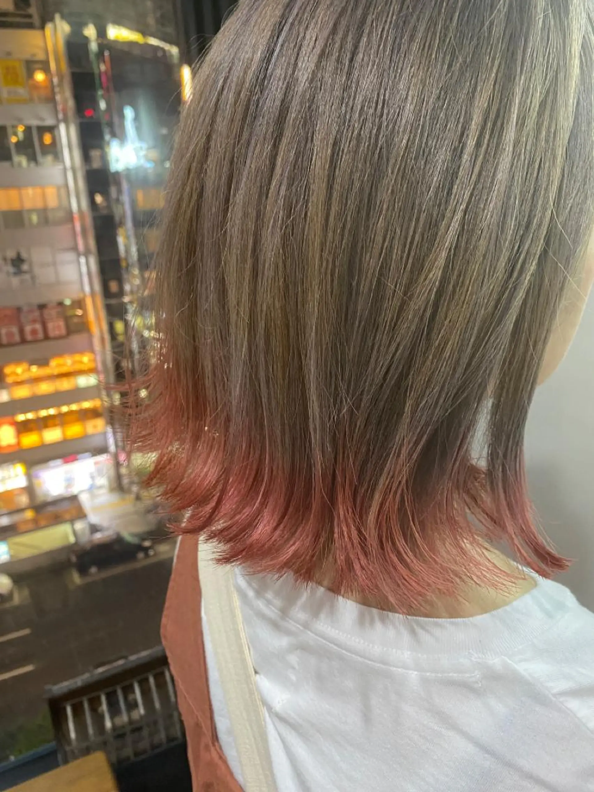 ショート カラー パーマ ヘアアレンジ メンズ キッズ ネイル マツエク・マツパ ピンクカラー カラーマツエク ピンク ヘアカラー トリートメント ヘアセット 🌸グレージュ/ ベージュ🌸yutaのヘアスタイル