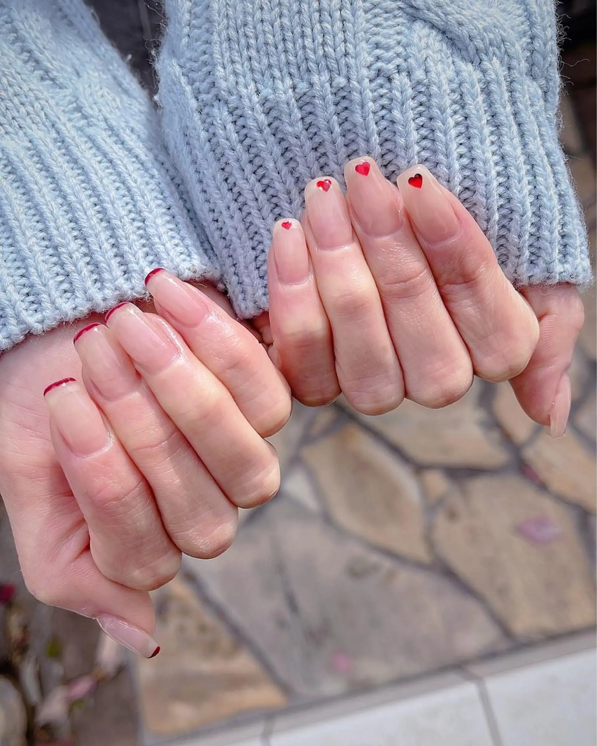 ミディアム めぐみのネイルサロン スタッフ練習のネイルデザイン