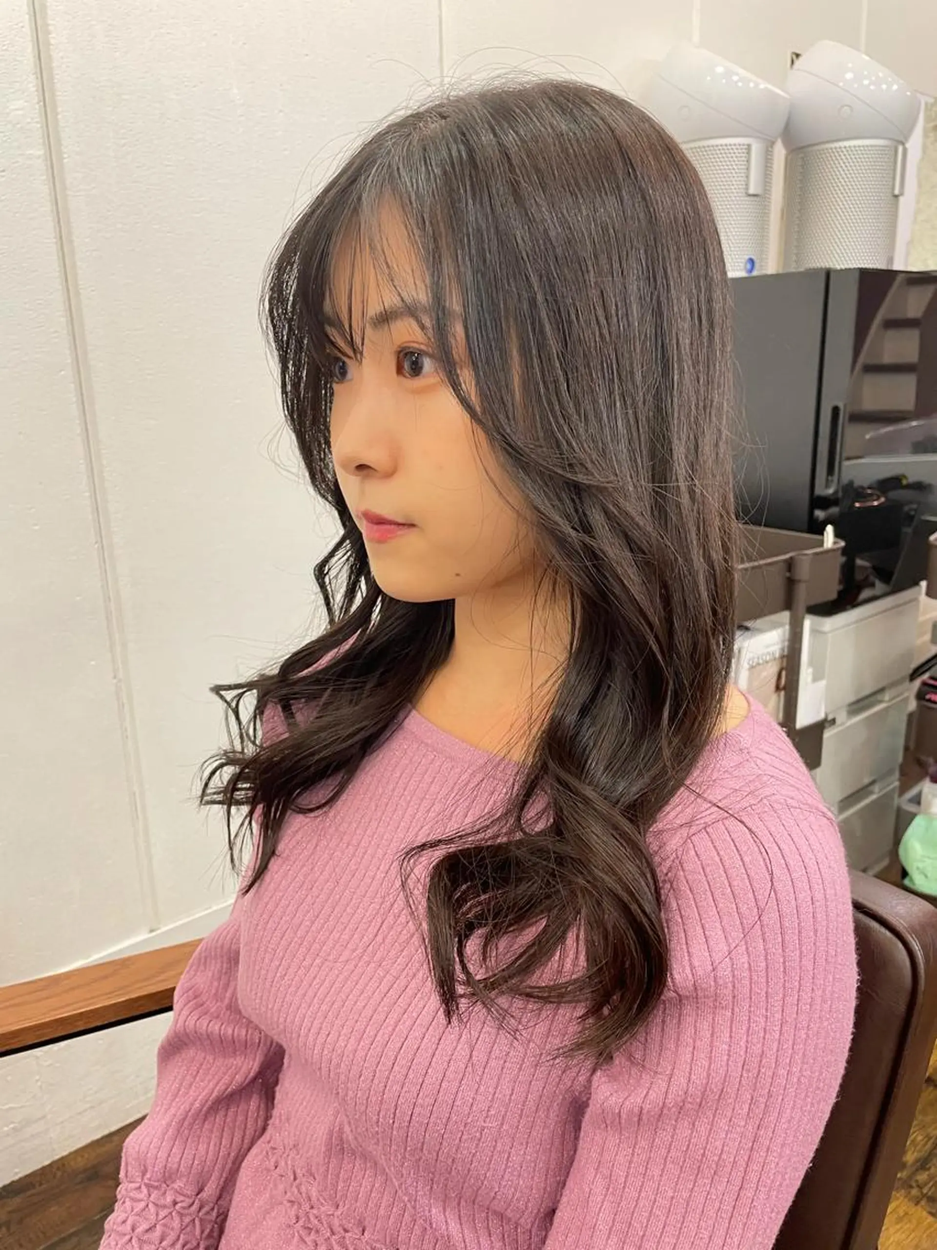 ロング カラー 顔周りカット レイヤーカット ツヤ美髪💐 髪質改善/高山愛来のヘアスタイル