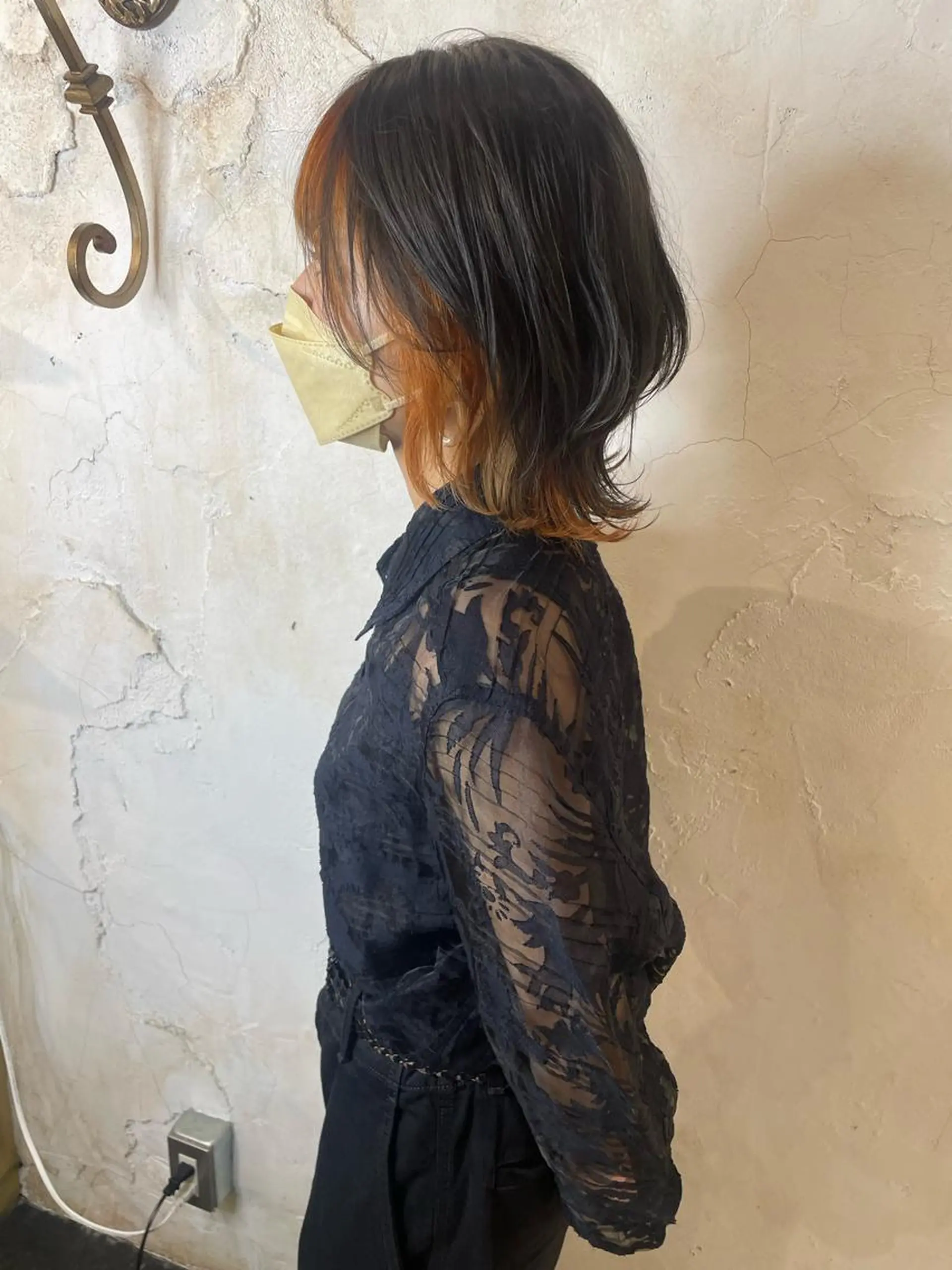 ミディアム カット ヘアカラー 縮毛矯正 トリートメント マネージャー 山城洸希のヘアスタイル