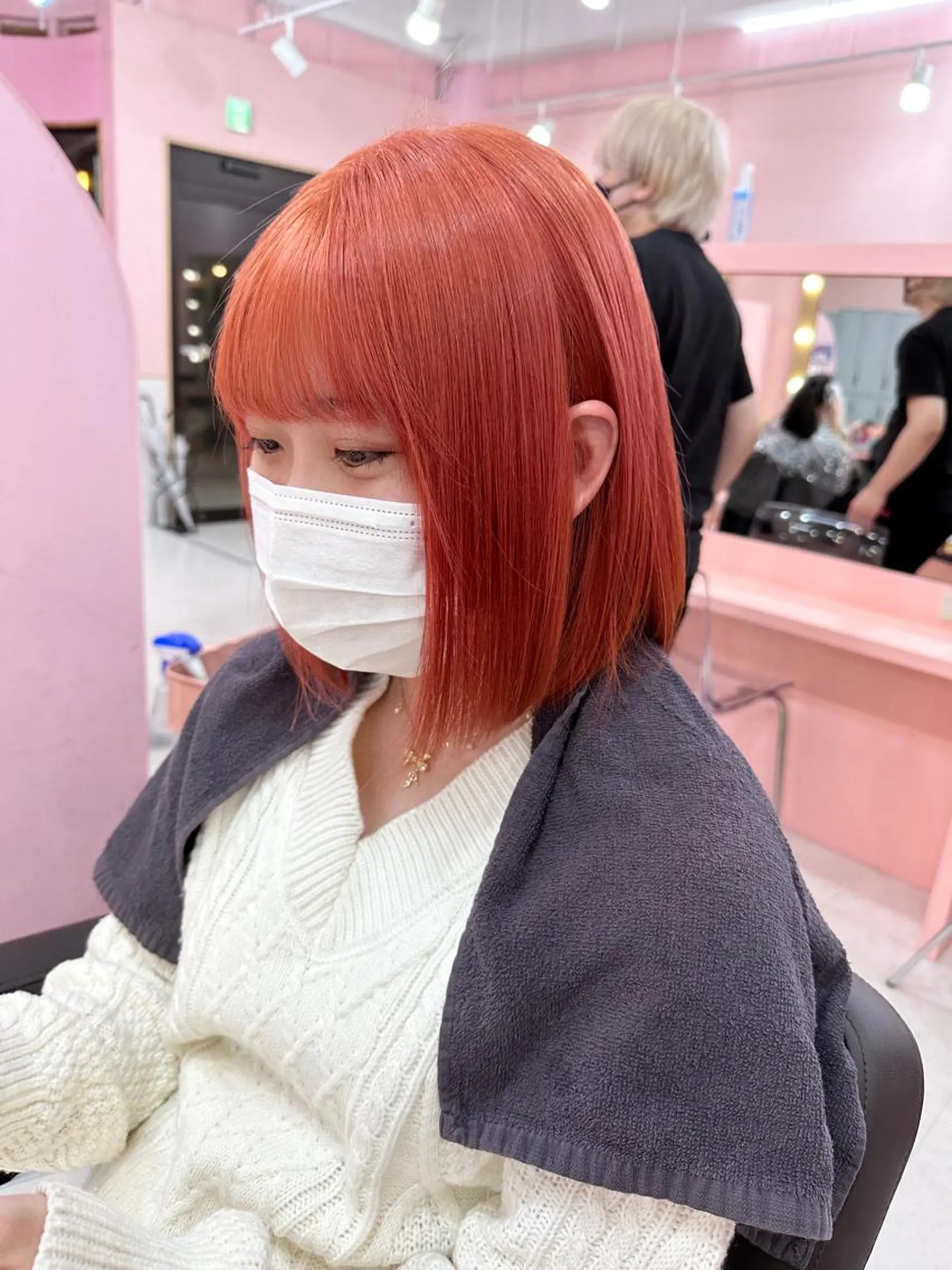 セミロング ヘアカラー トリートメント ❄️💛エクステ ブリーチ❄️yukiのヘアスタイル