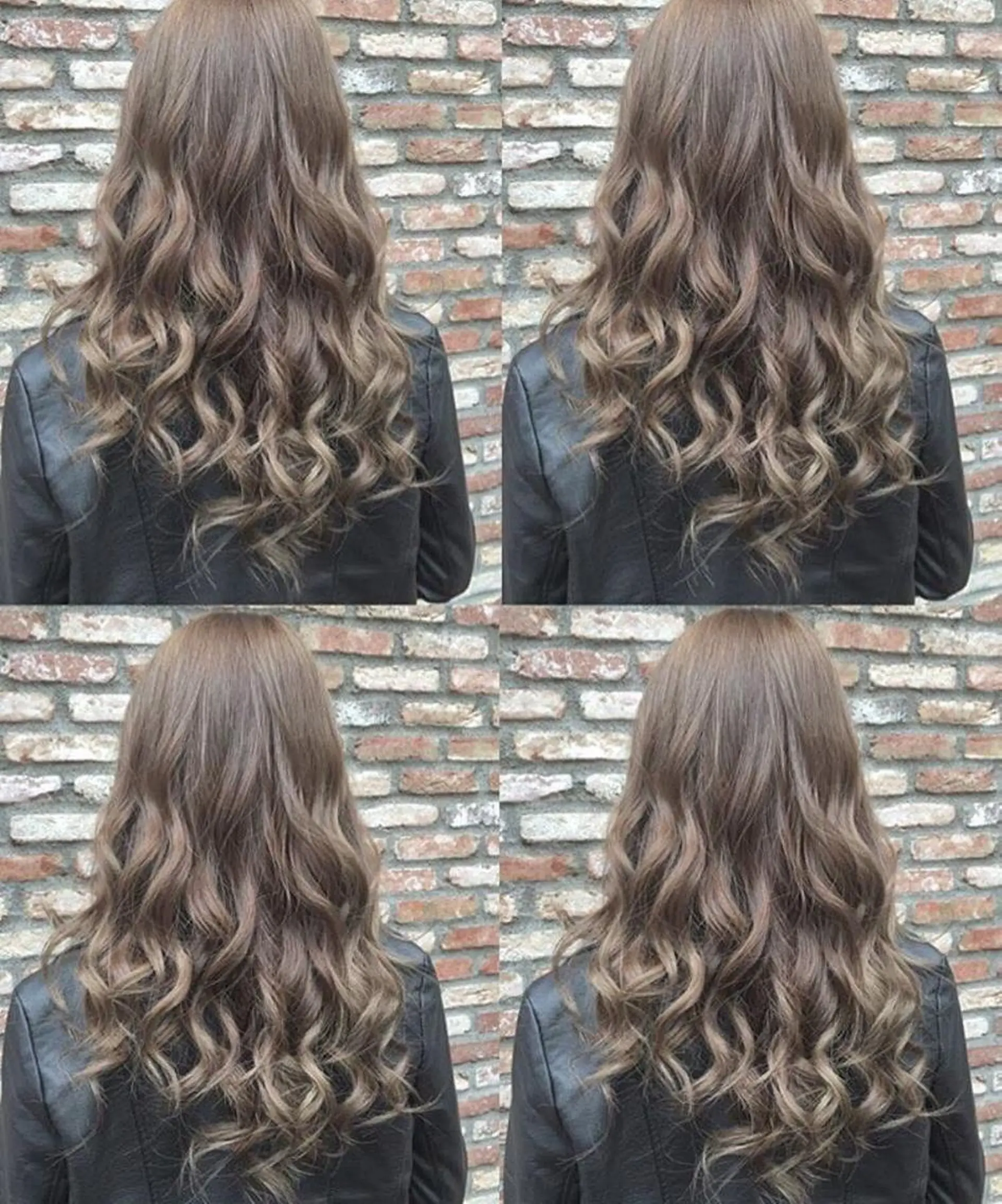 セミロング カラー チビ編み込みエクステ シールEXどぅ〜すのヘアスタイル