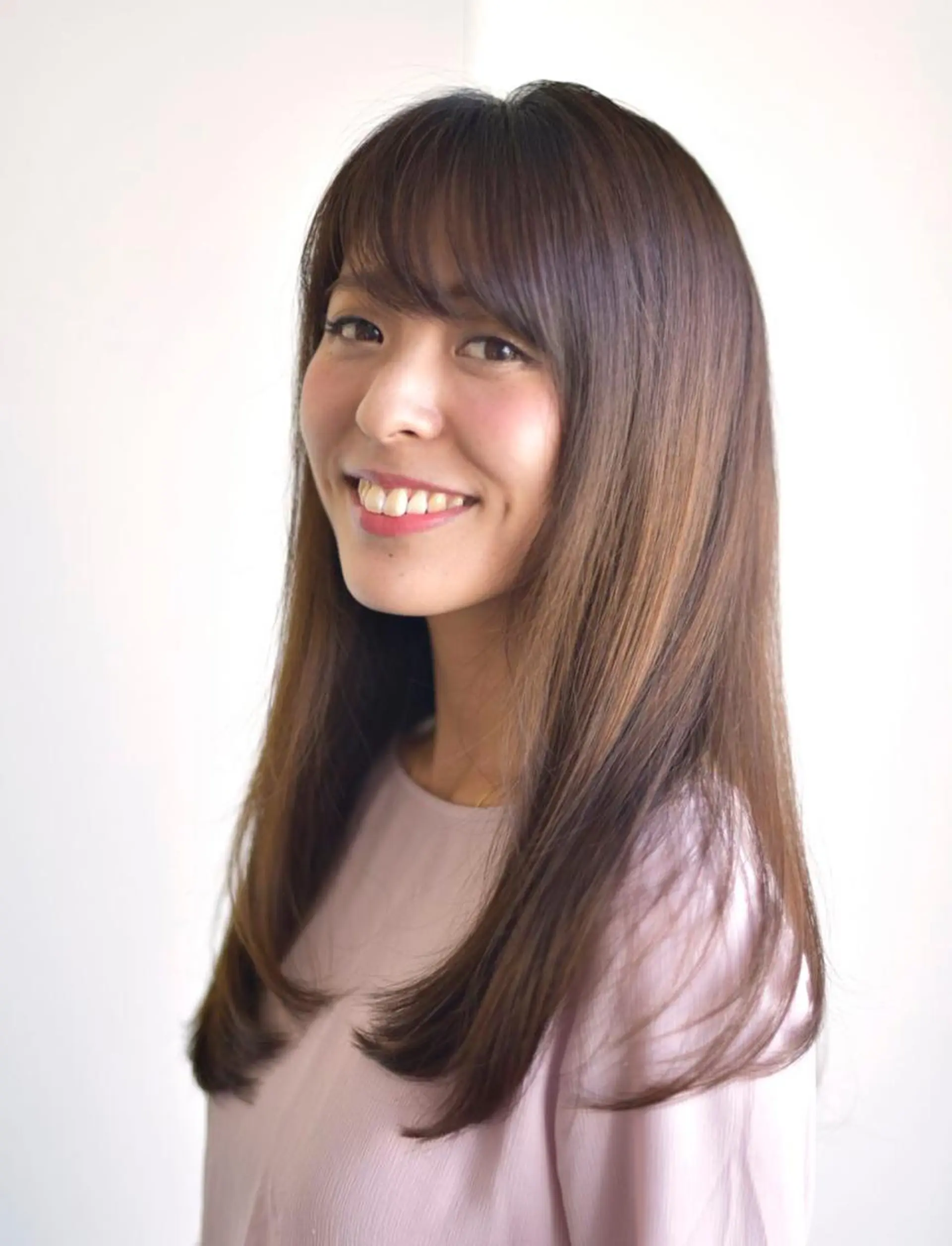 ロング カラー みずの ゆきなのヘアスタイル