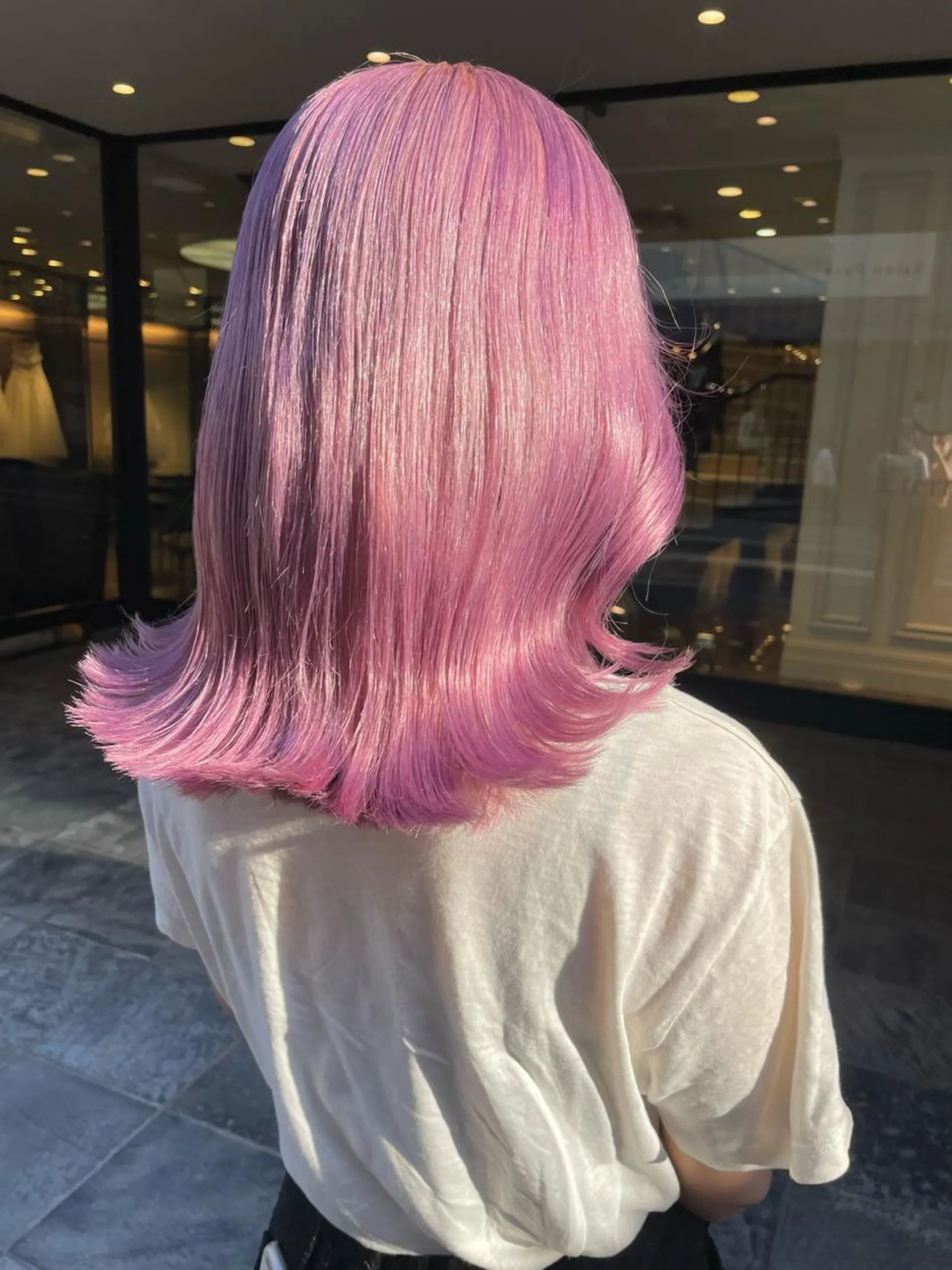 ミディアム ヘアカラー 🌸インナーカラー 🌸藤井春華のヘアスタイル