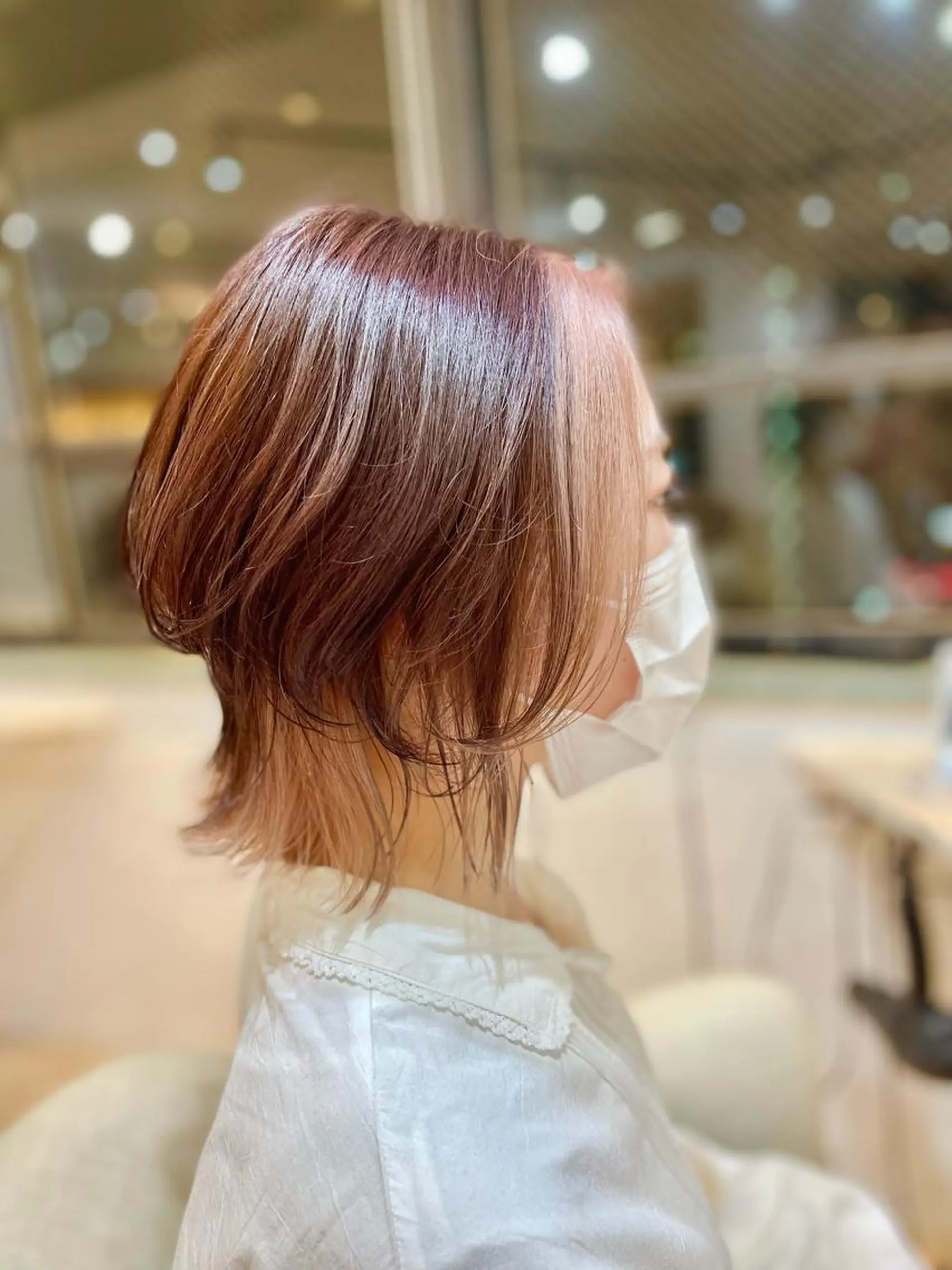 ミディアム ミストバング カット ヘアカラー 🌱工藤たいかい Lost  Cityのヘアスタイル