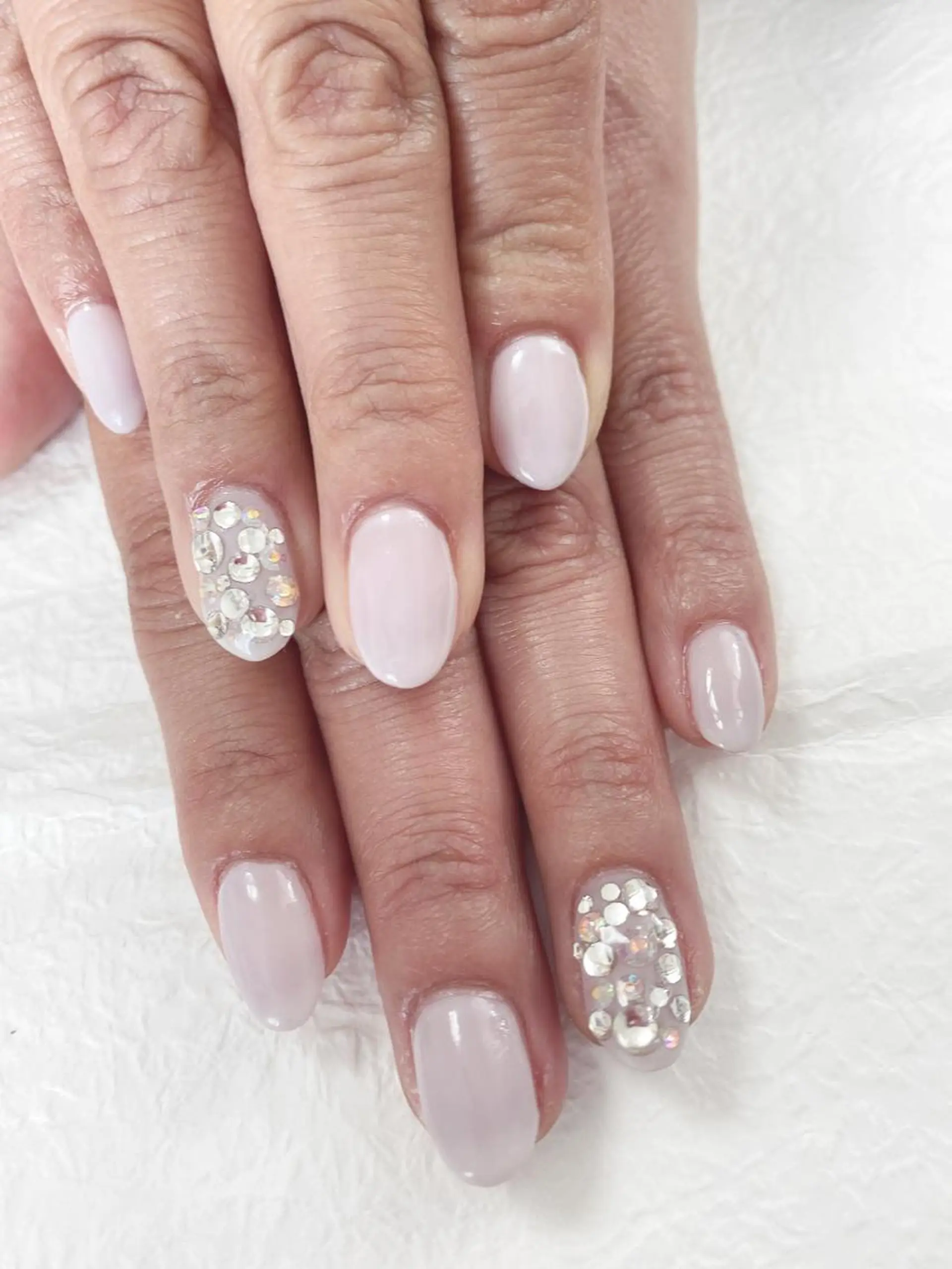 ネイル 持ち込み ストーンネイル かわむら りょうこのネイルデザイン