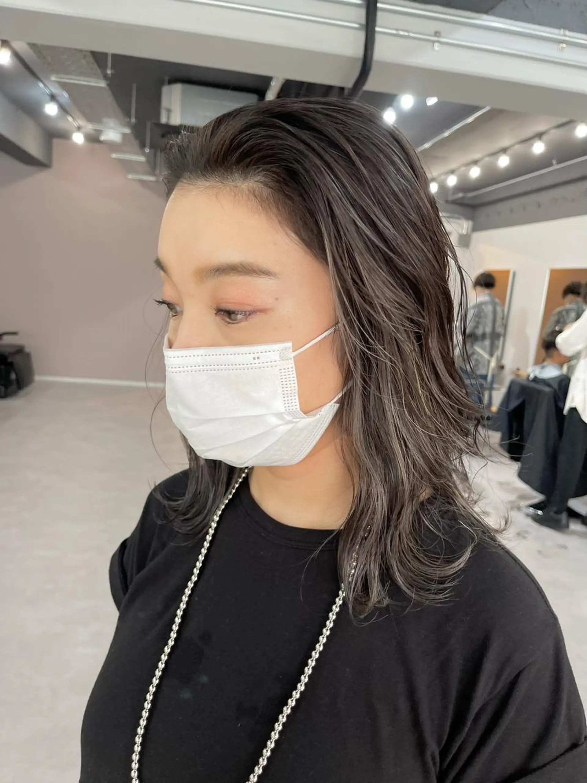 セミロング カラー Reb_keiji 👑小倉圭司のヘアスタイル