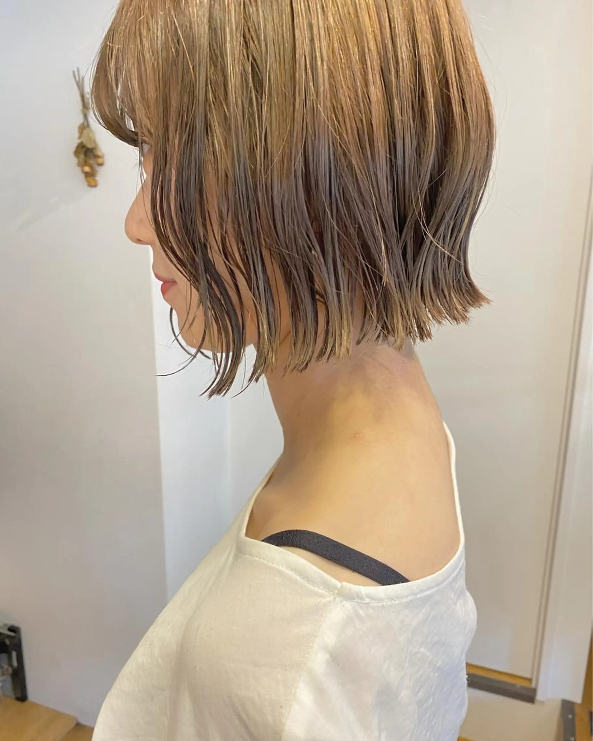 ミディアム カラー stylist トモヤのヘアスタイル