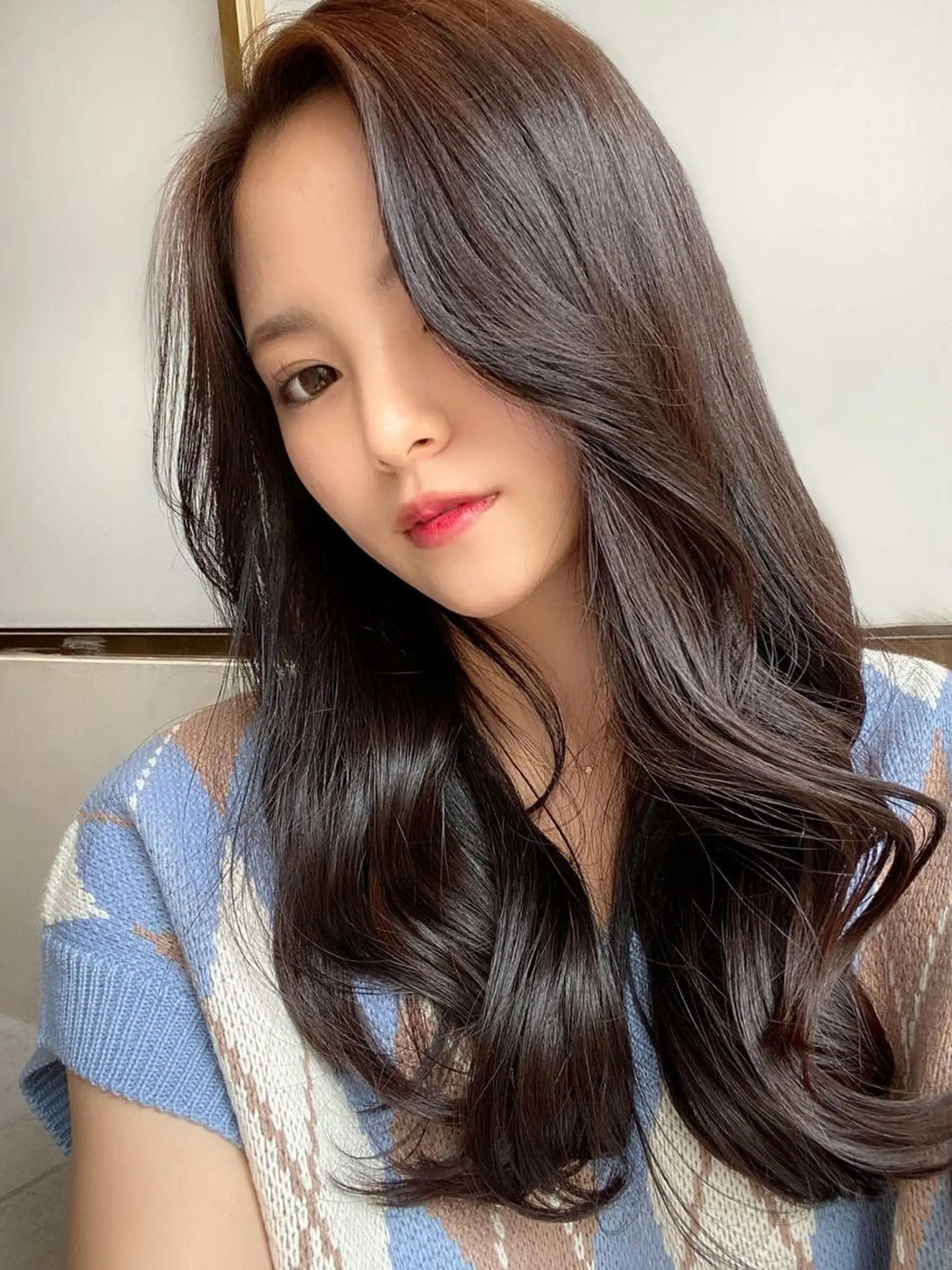 ロング 韓国風ヘア 韓国ヘア🇰🇷髪質 改善たけるのヘアスタイル