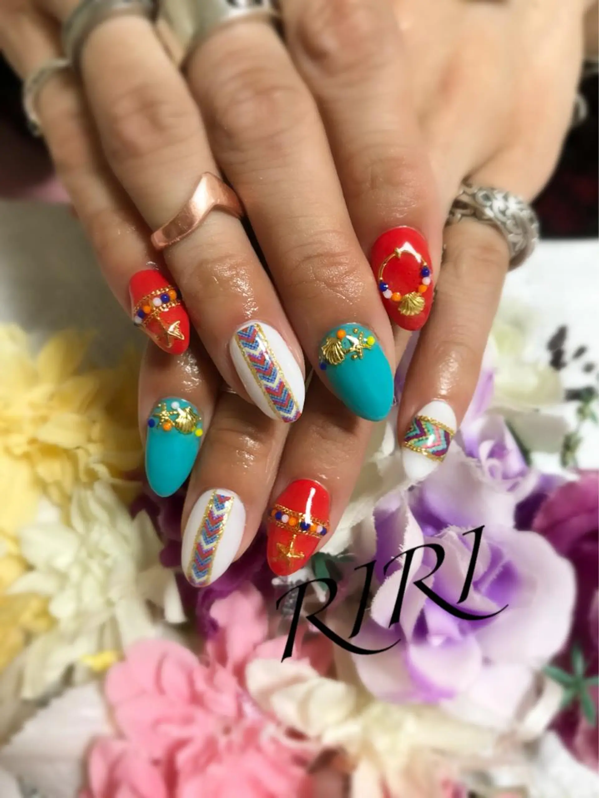 ネイル riri オーナーのネイルデザイン