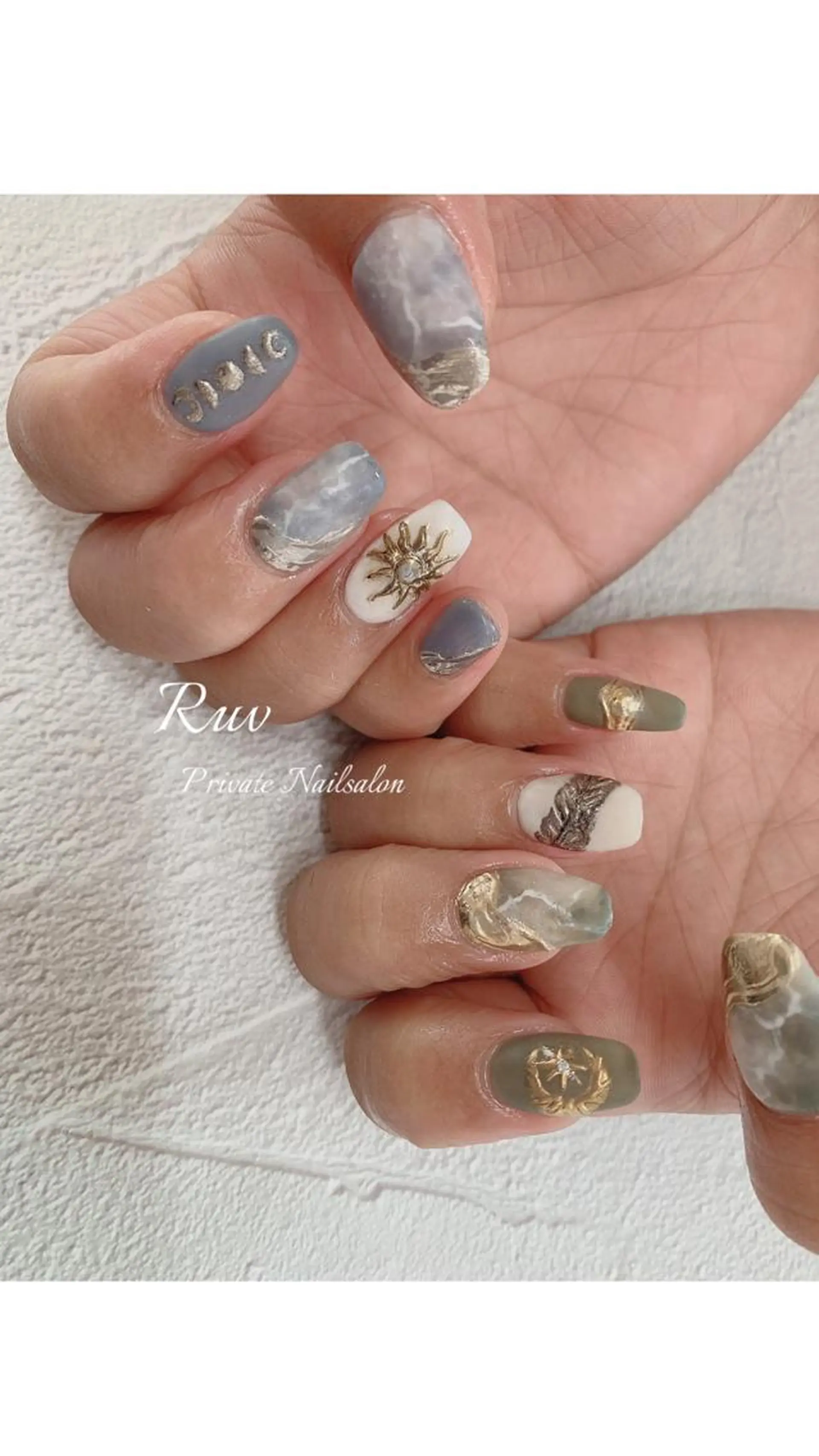 ネイル アートネイル ハンドネイル プライベート ネイルサロン　ルヴのネイルデザイン