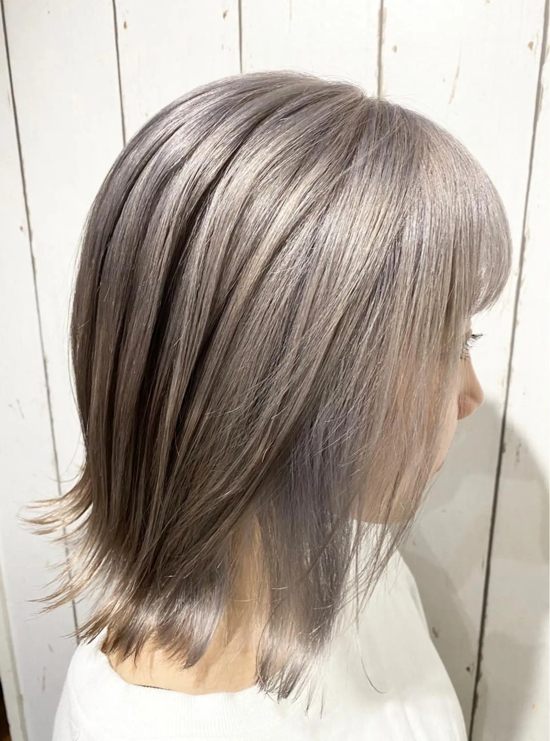 ショート カラー パーマ ヘアアレンジ アッシュ バレイヤージュ ベージュカラー ブリーチ 透明感カラー 👑指名率No.1 👑坂口飛翔のヘアスタイル