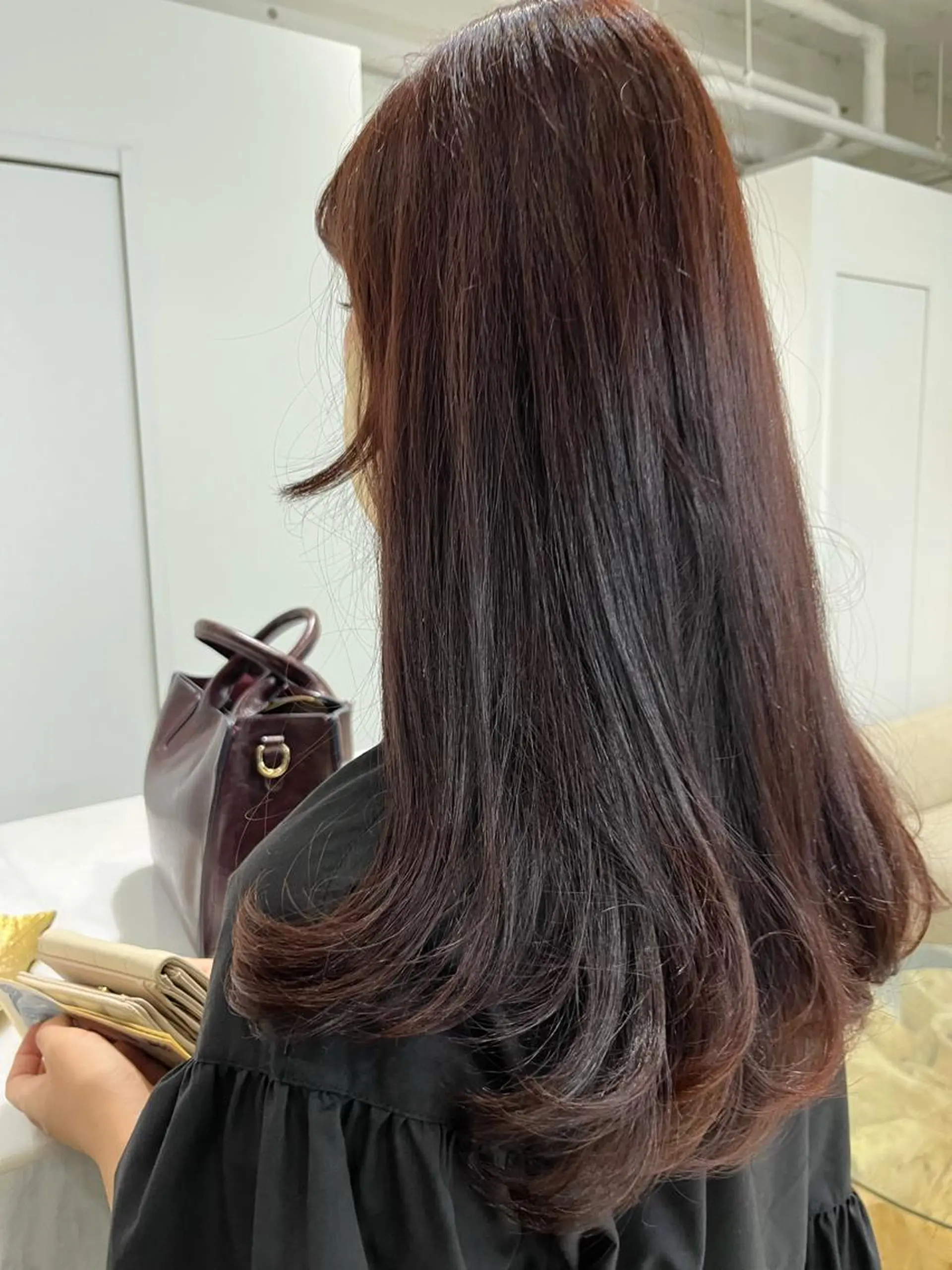 ロング レッドブラウン Ciel / RIHOのヘアスタイル