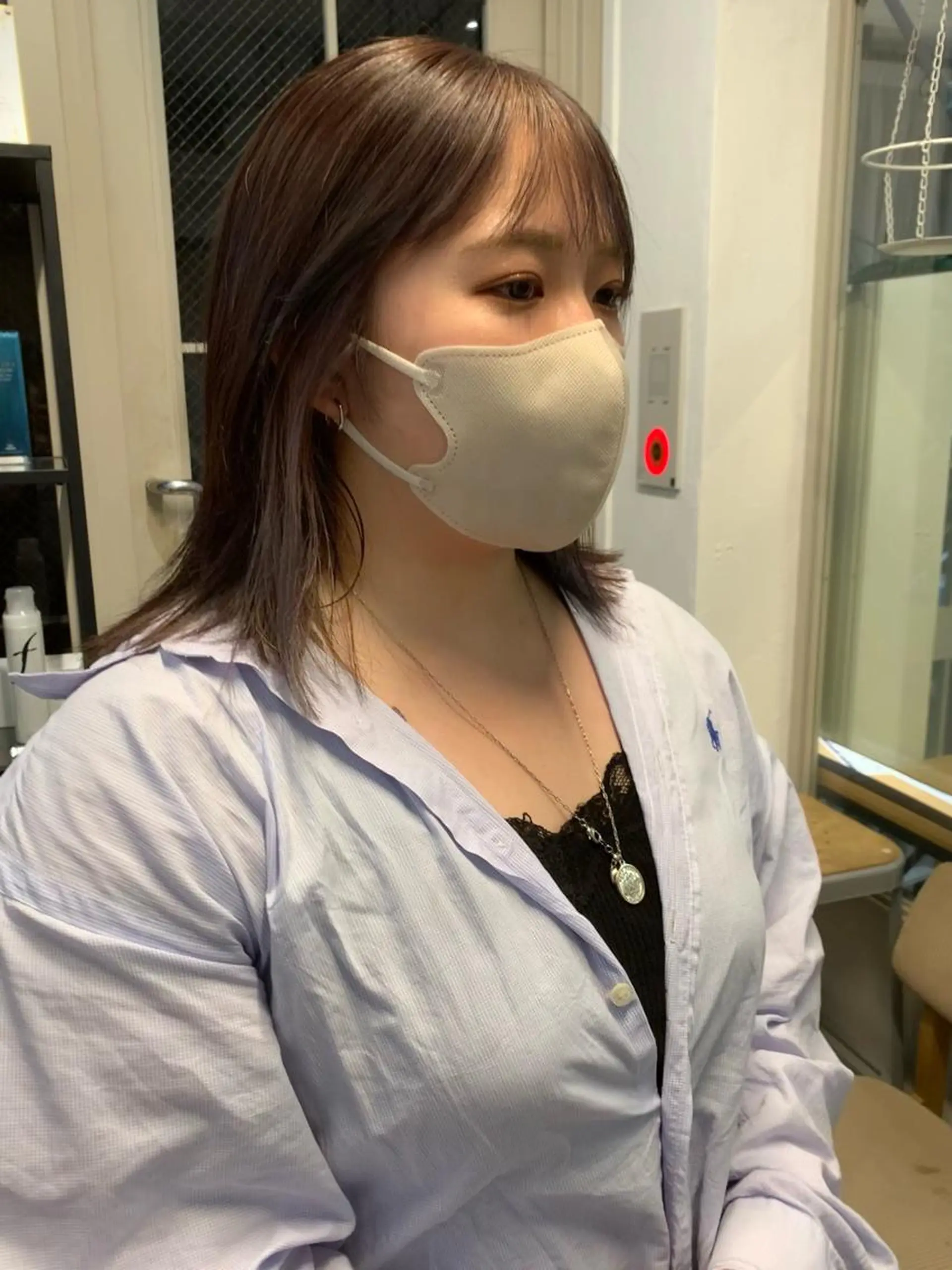 ミディアム カラー REINA☁️透明感 カラー/ぷつっと♡のヘアスタイル