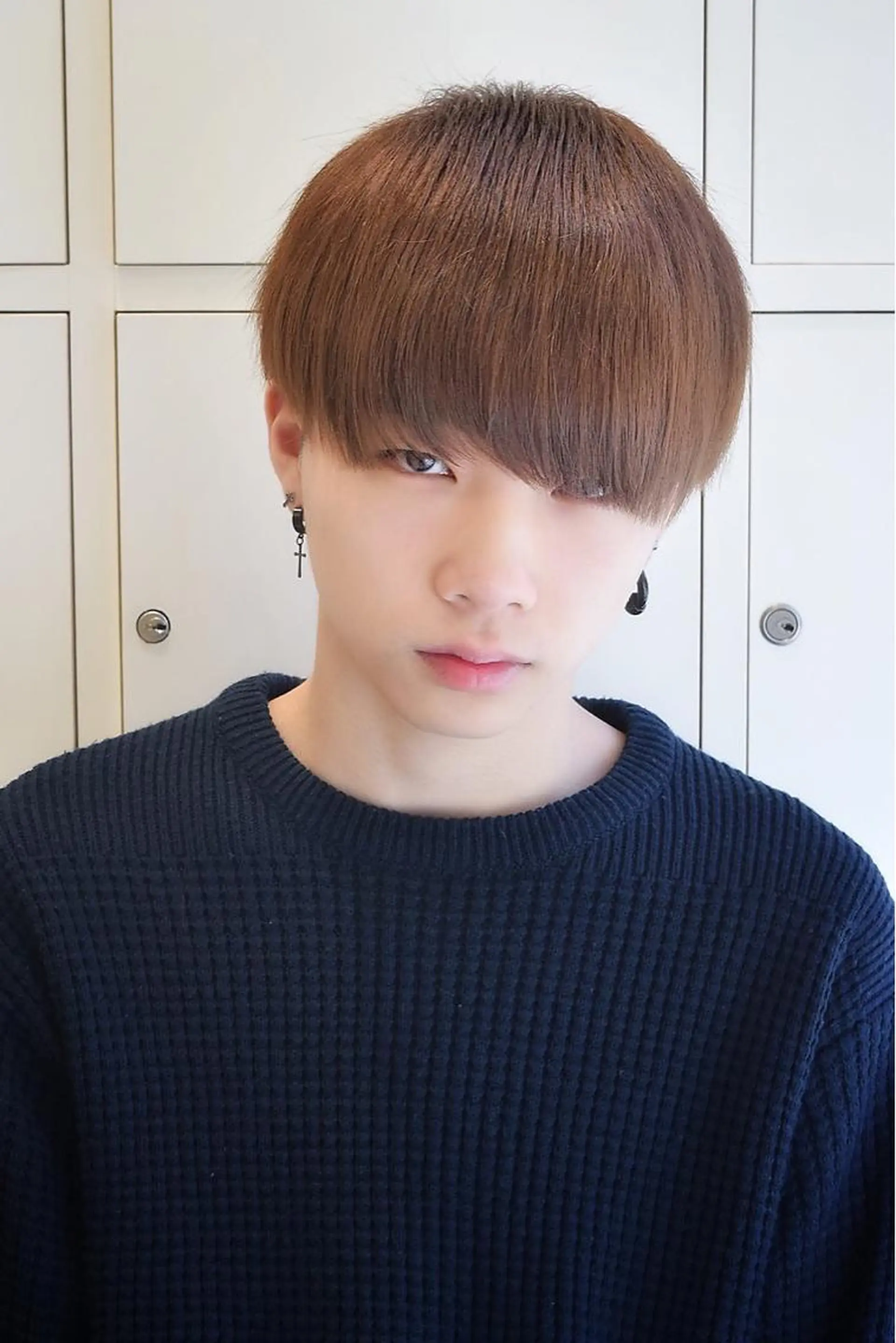 ショート カラー パーマ メンズ ［銀座］淡色 ラベンダー🫧大村のヘアスタイル