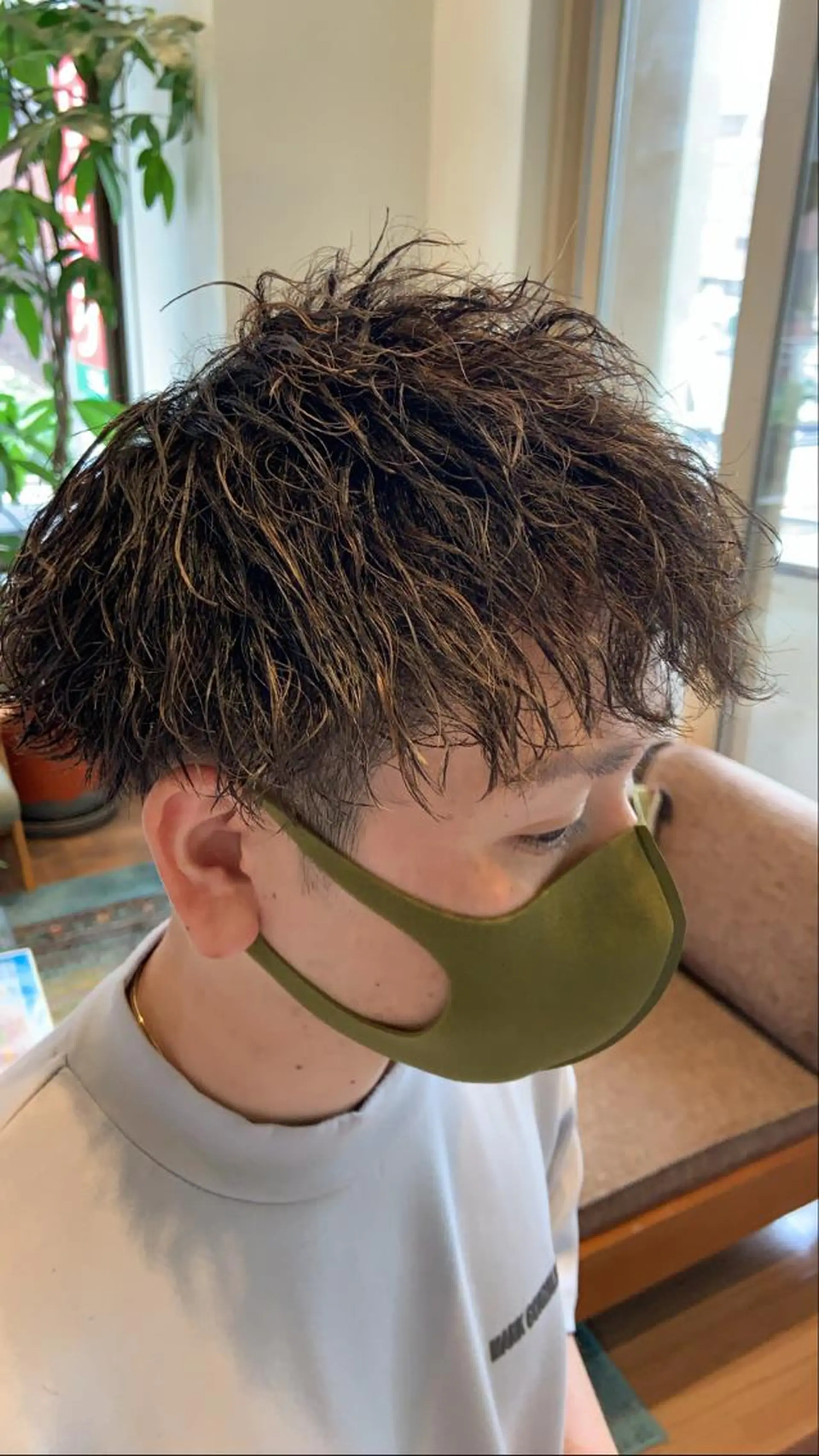 カラー パーマ メンズ メンズハイライト ハイライトカラー カット パーマ トリートメント DX所属・✨メンズスタイル✨ Daiのヘアスタイル