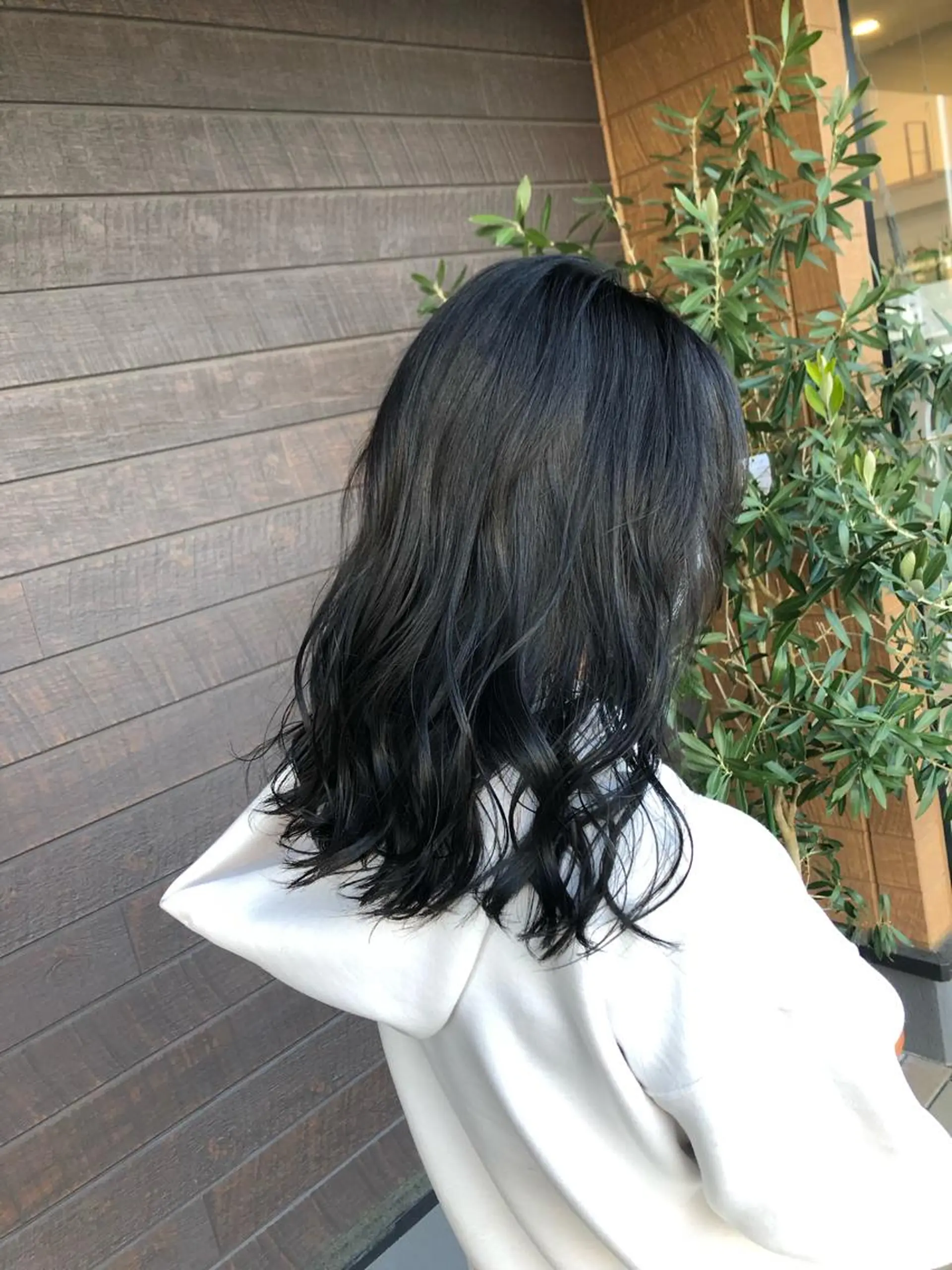 セミロング 太白区/白髪ぼかし ハイライト/千葉達人のヘアスタイル