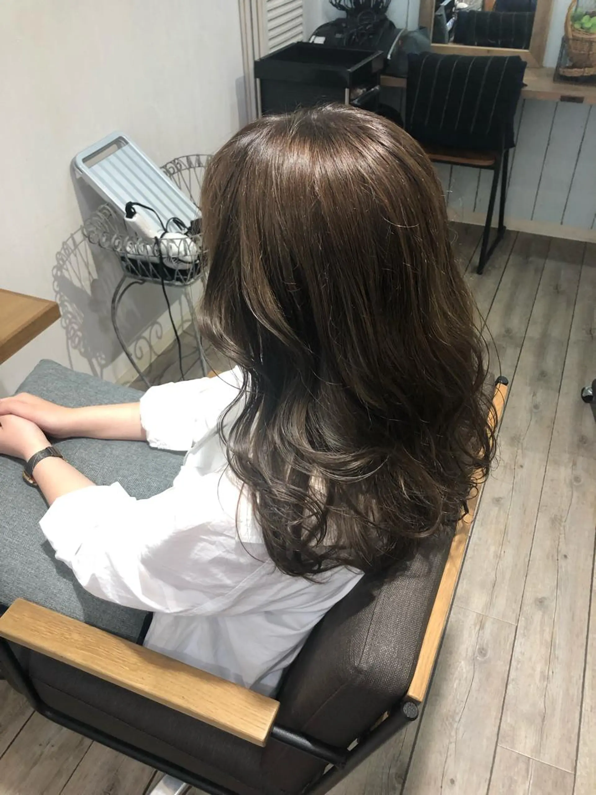 セミロング カラー パーマ ヘアアレンジ 顔周りcut・ご相談 =新宿しずく🇰🇷のヘアスタイル