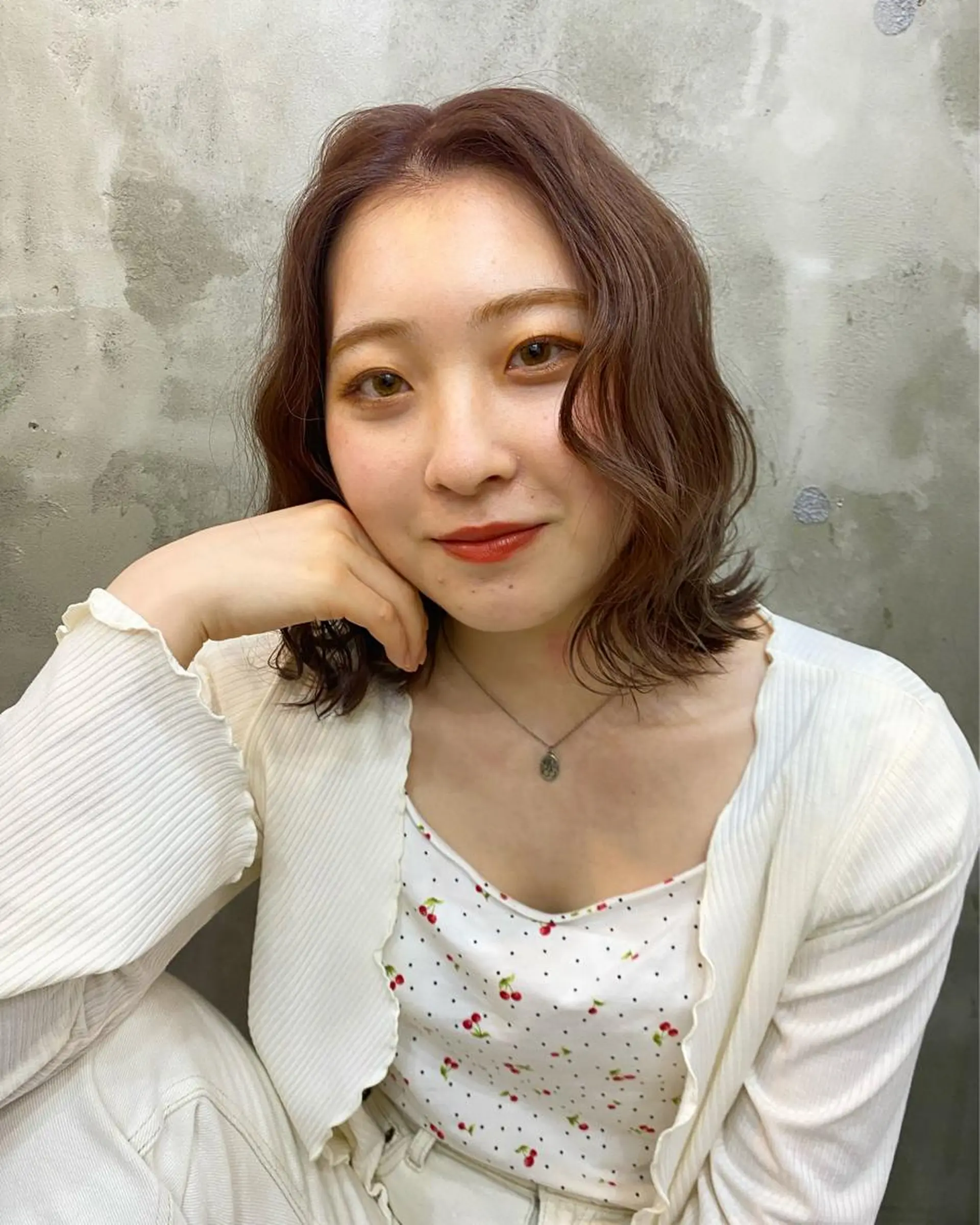 ショート カラー ヘアアレンジ ベージュカラー ブリーチ オレンジ オレンジベージュ 志賀 あずみのヘアスタイル