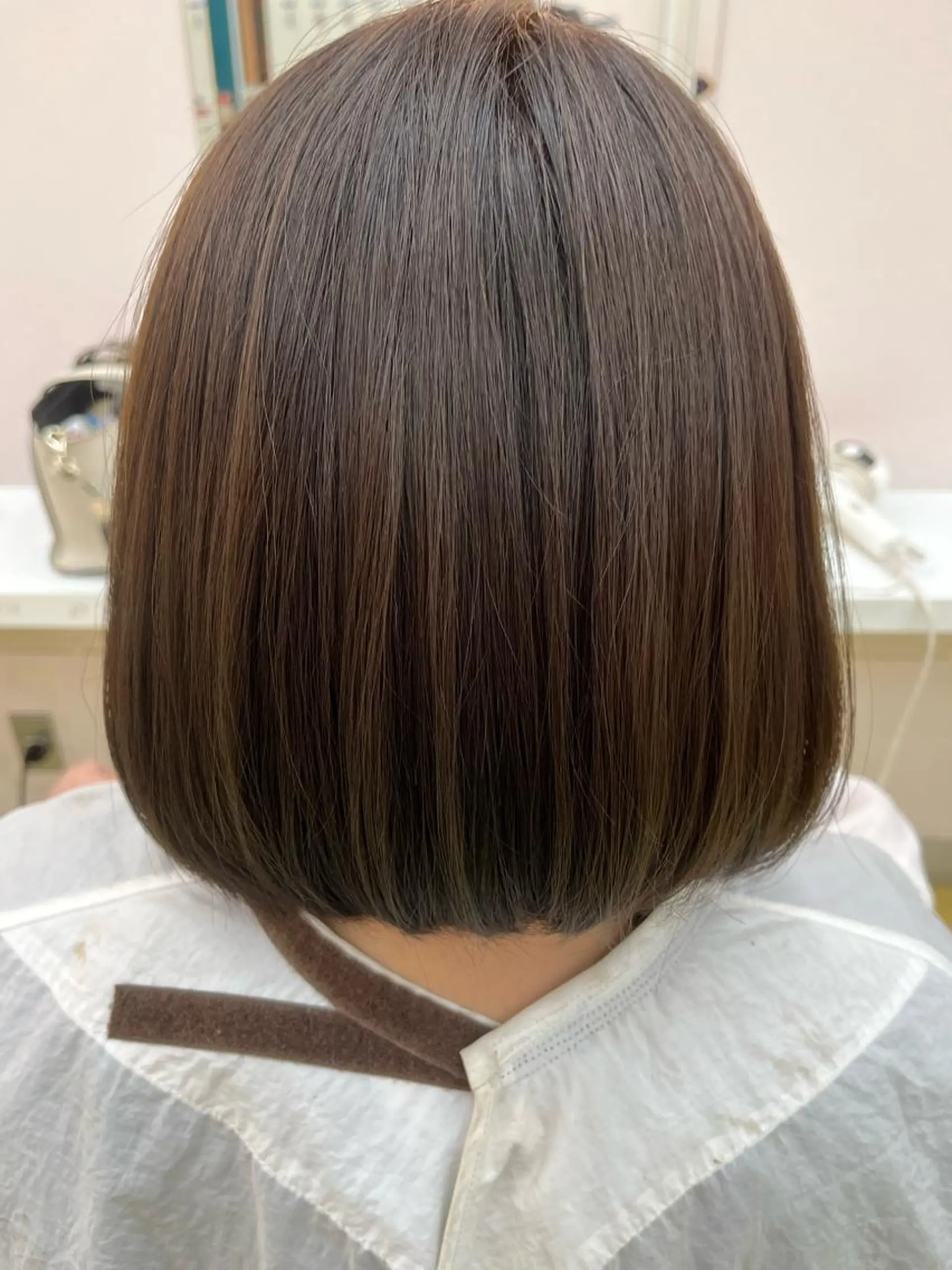 ミディアム カラー ブラウンカラー Shimose Yukaのヘアスタイル