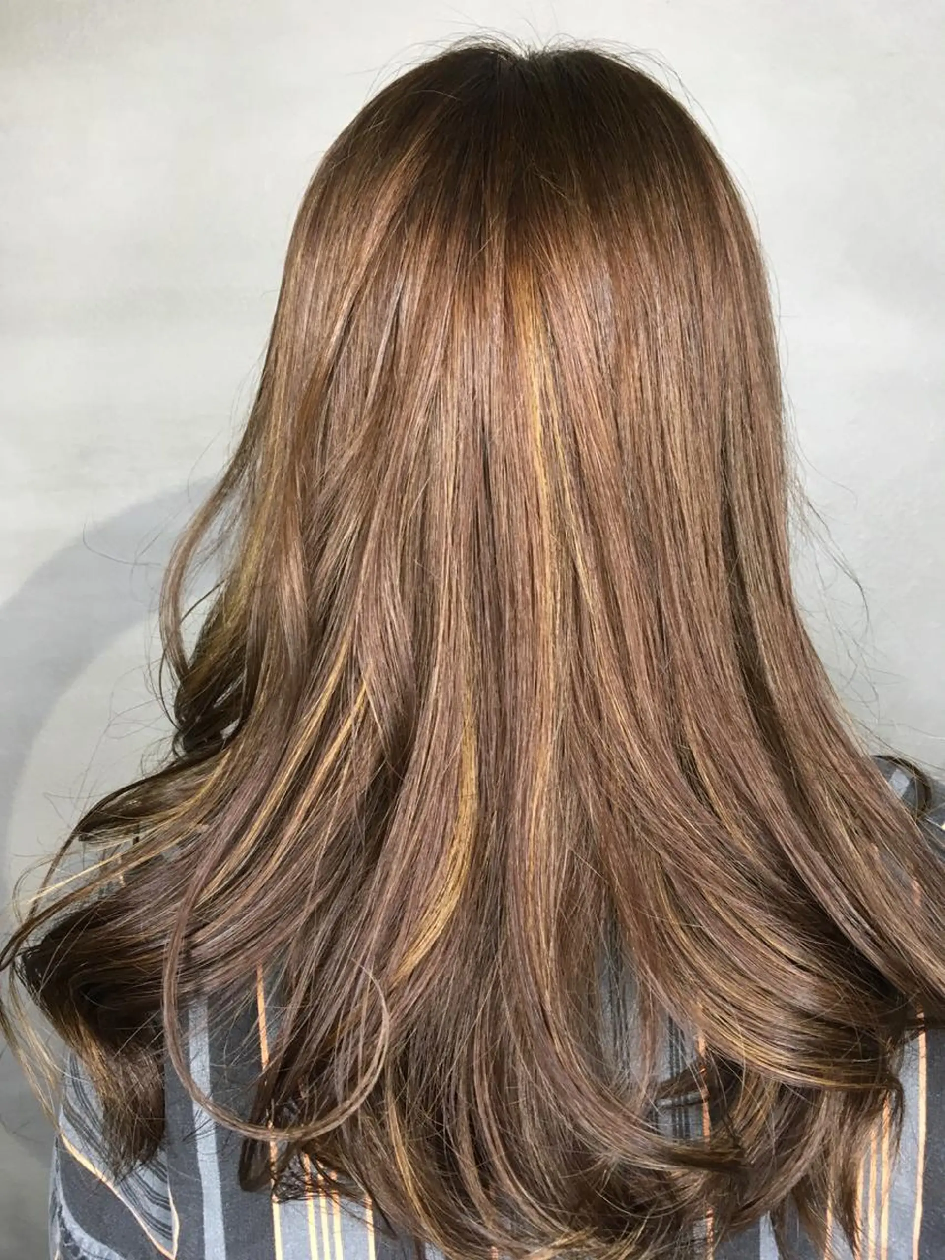 ロング カラー ハイライトカラー ハイライト ヘアカラー くまがい みゆ【edge.】のヘアスタイル