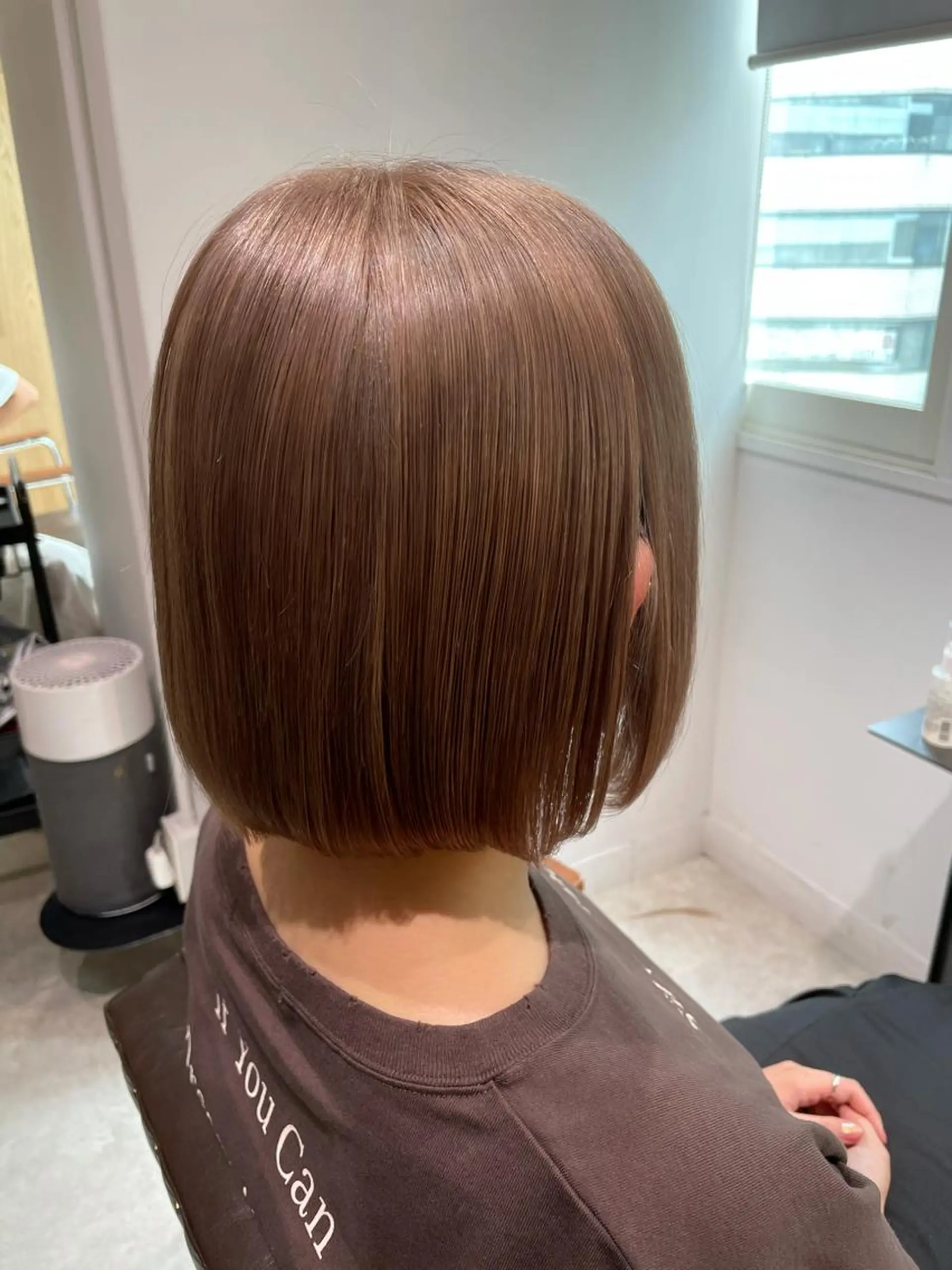 ミディアム カラー カット ヘアカラー トリートメント レイヤー/ハッシュ 渋谷/サッタのヘアスタイル