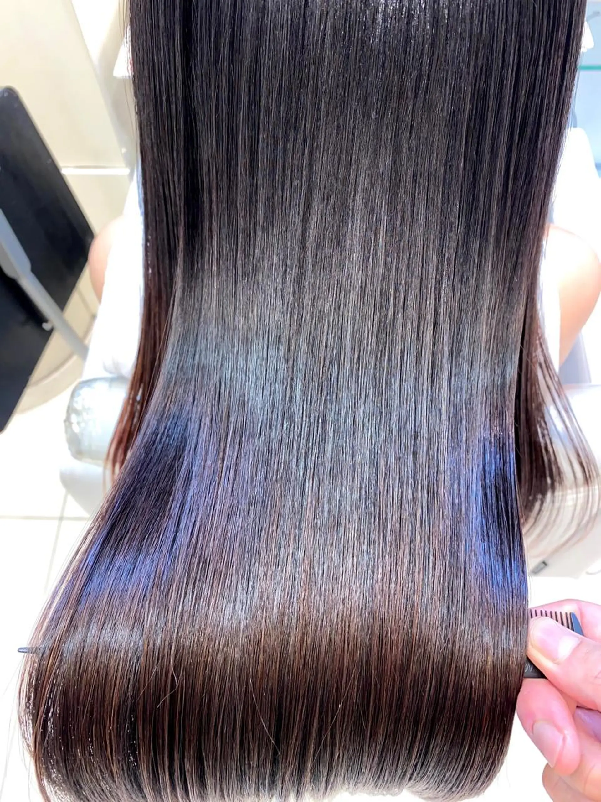 ロング 縮毛矯正 カット ヘアカラー トリートメント 縮毛矯正/髪質改善 /ブリーチ/東陽町✨のヘアスタイル