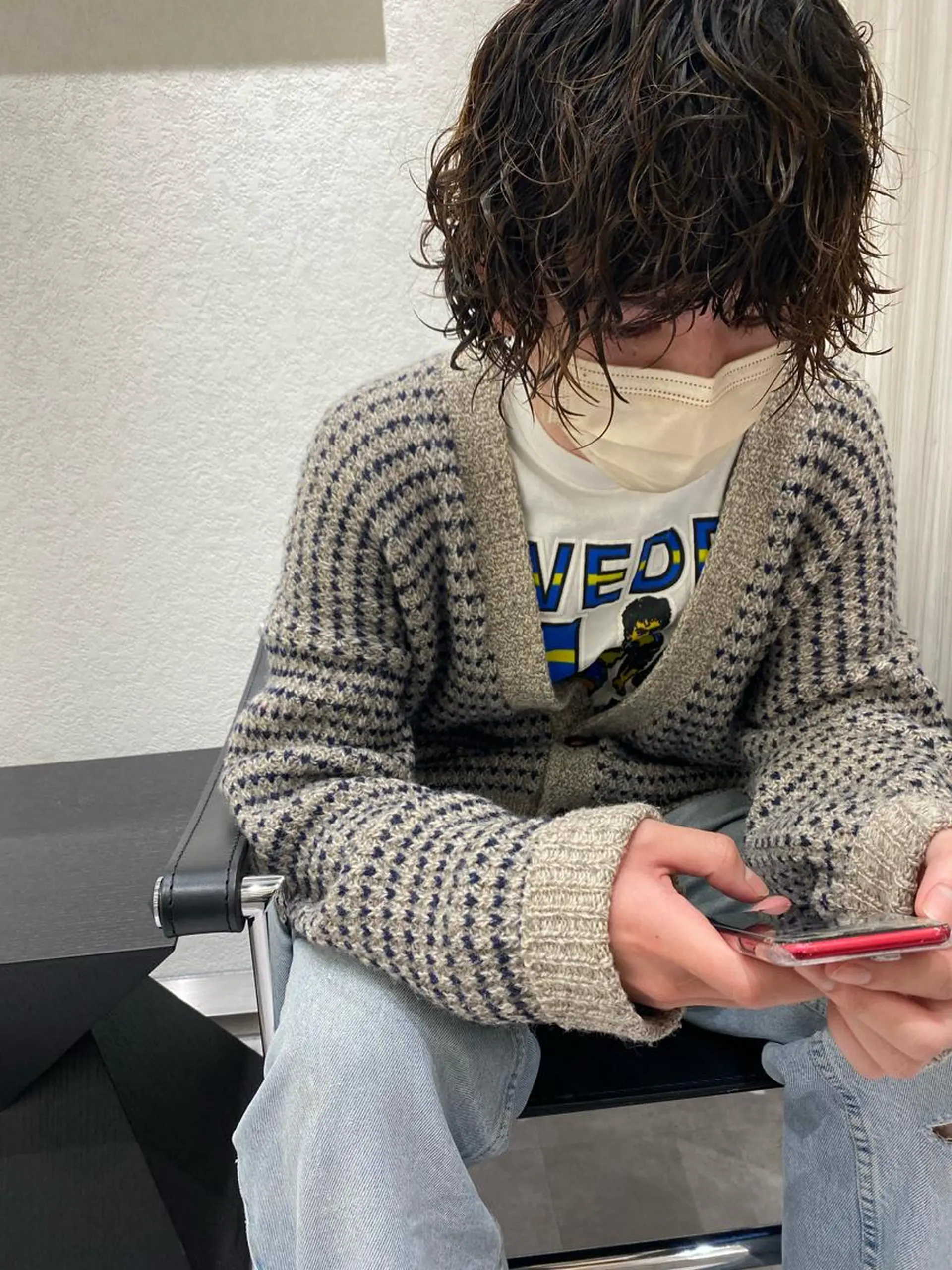 ショート パーマ メンズ ムトウセイマ/ 縮毛矯正/ブリーチのヘアスタイル