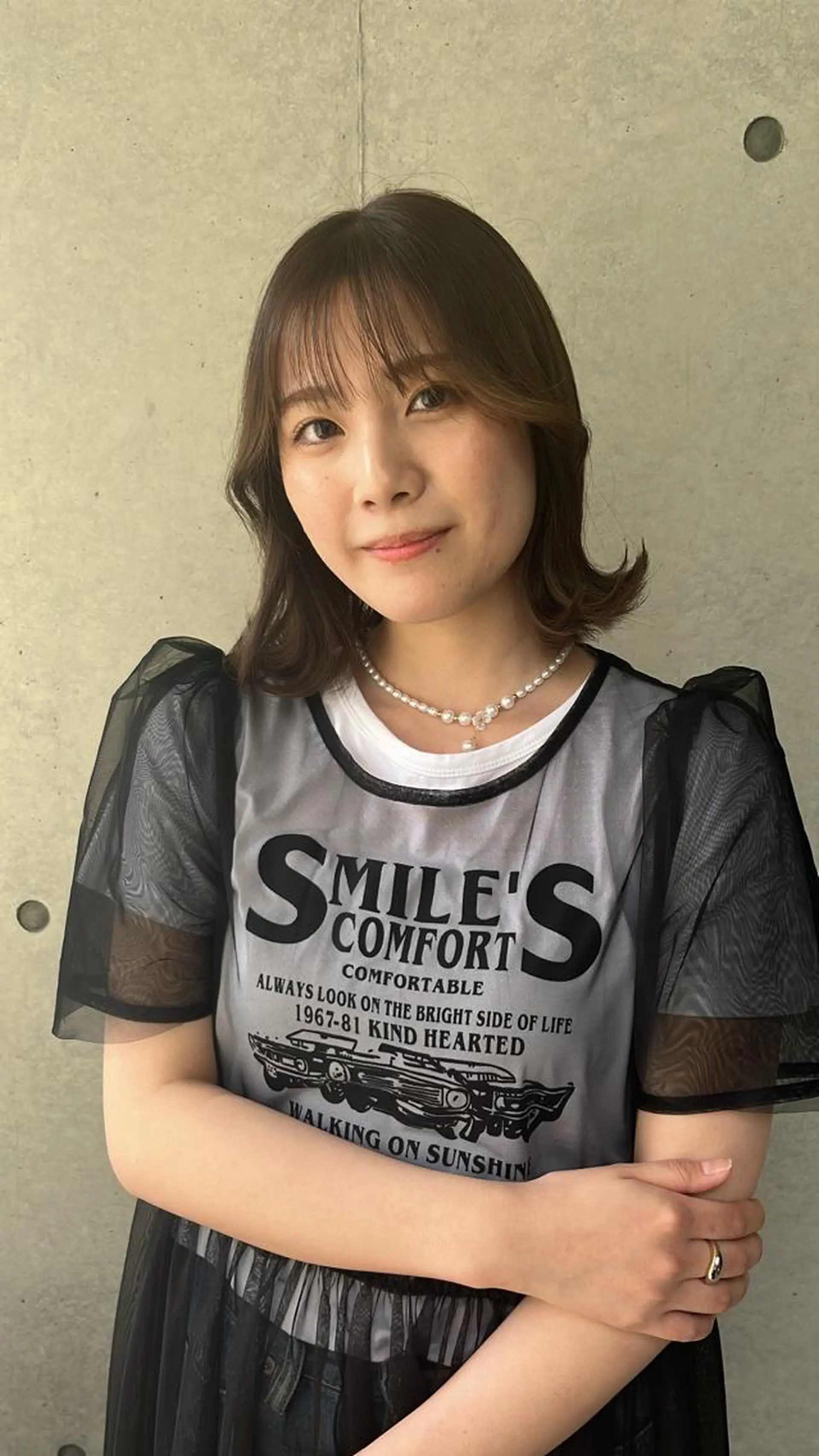 ミディアム カラー ヘアカラー トリートメント Miyu🎀レイヤー ／透明感カラー🪽のヘアスタイル