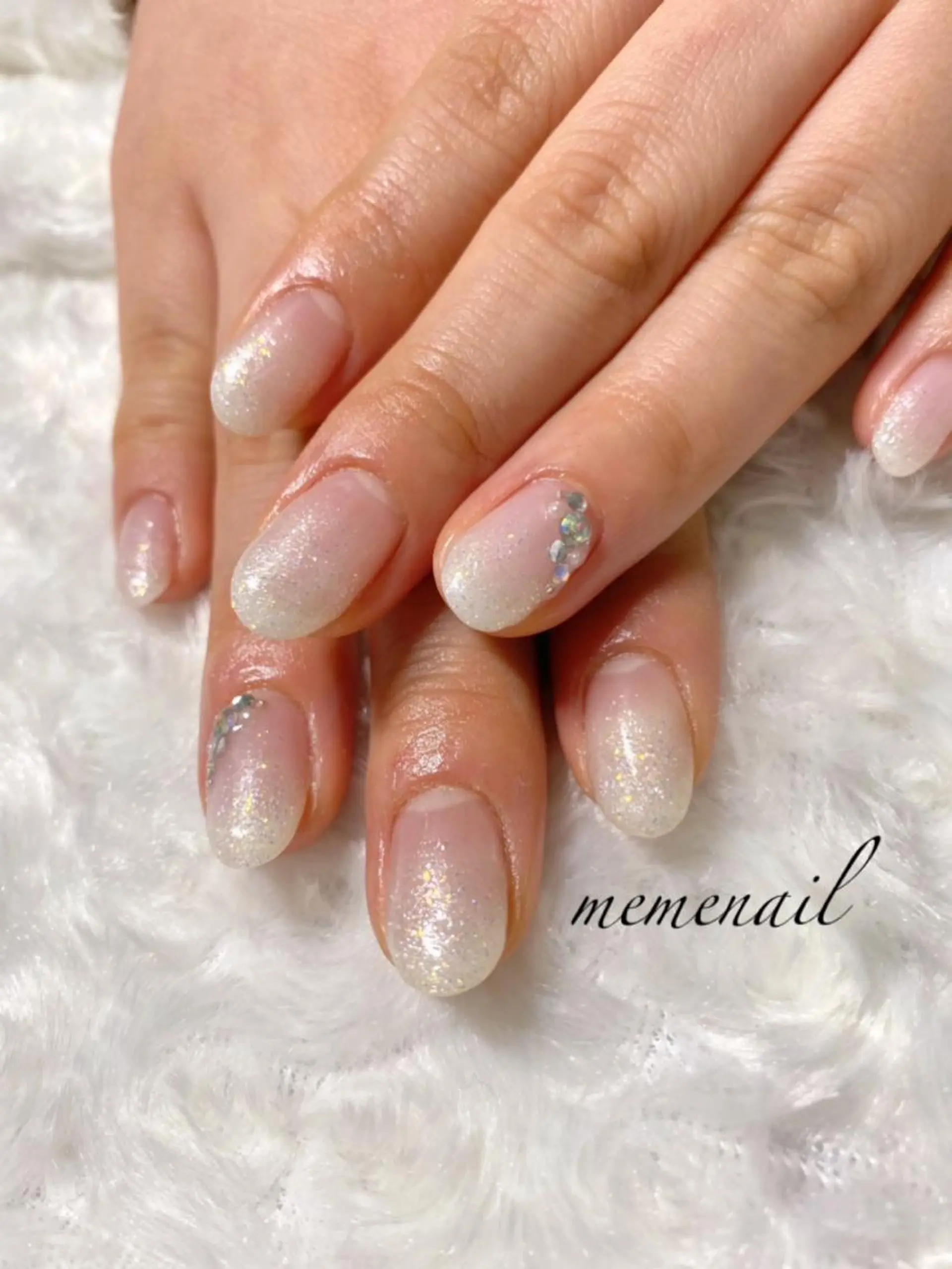 ネイル クリアネイル ラメ(グリッター) ハンドネイル Noguchi Megumiのその他イメージ