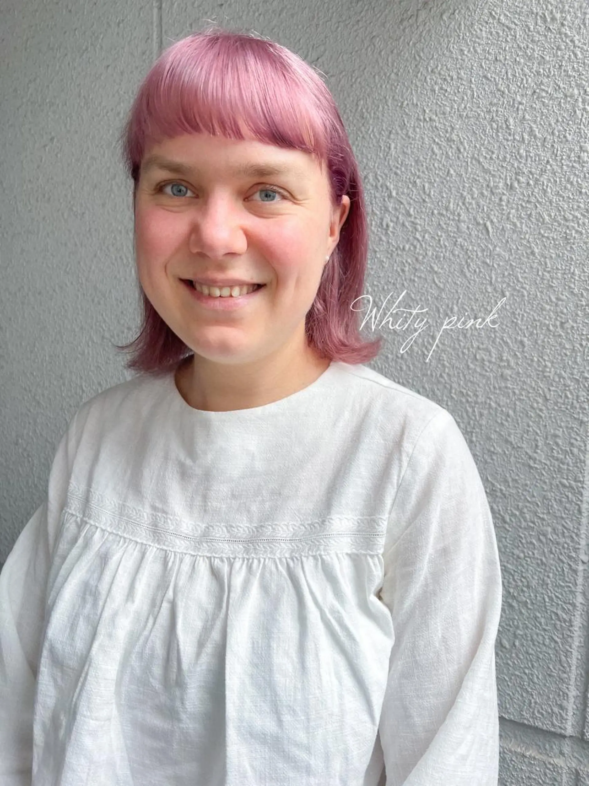 ショート カラー ピンクカラー ホワイトピンク ヘアカラー カラーパティシエ facce🌼ikoのヘアスタイル