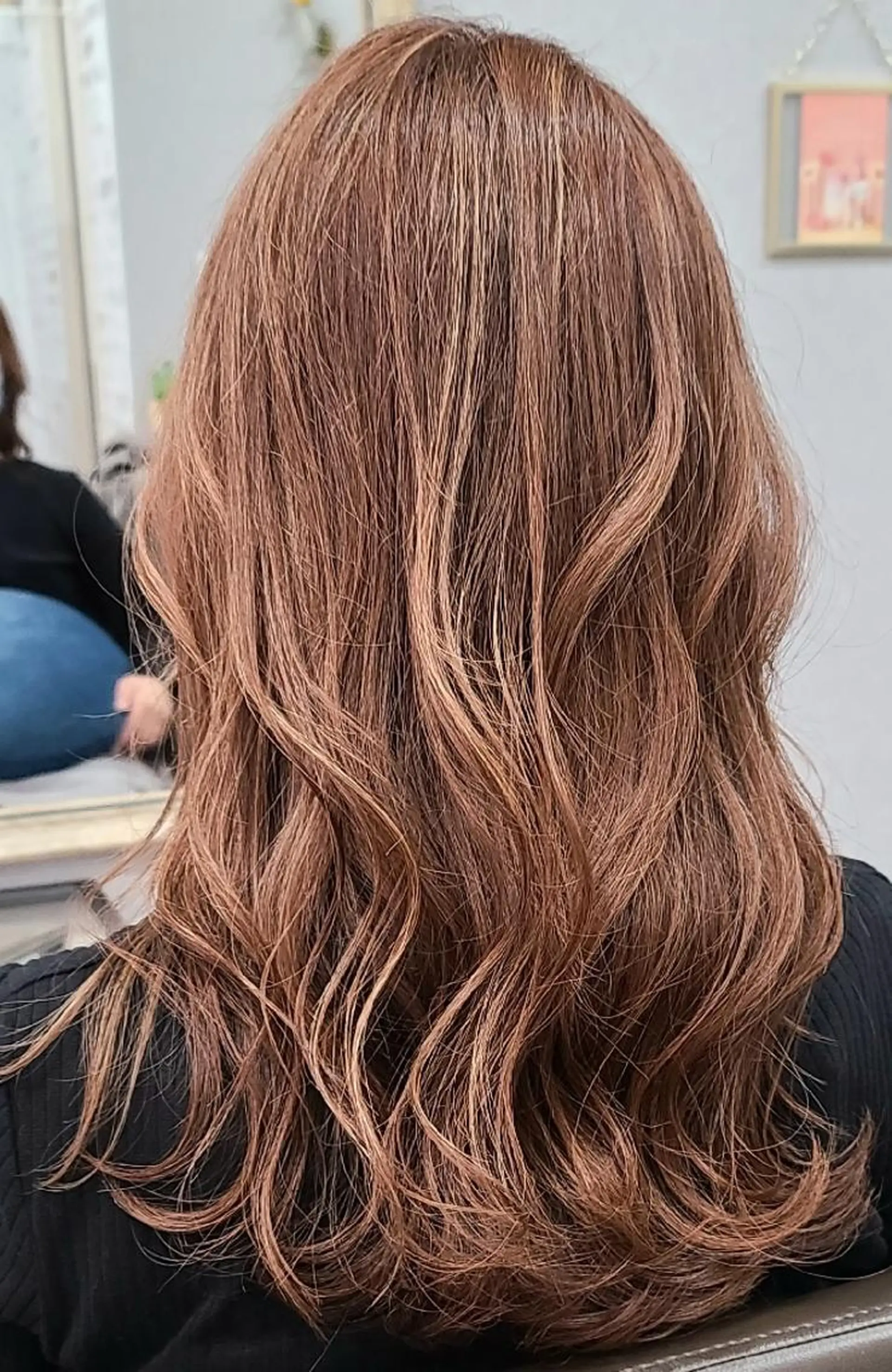 セミロング カラー 井澗 修二のヘアスタイル