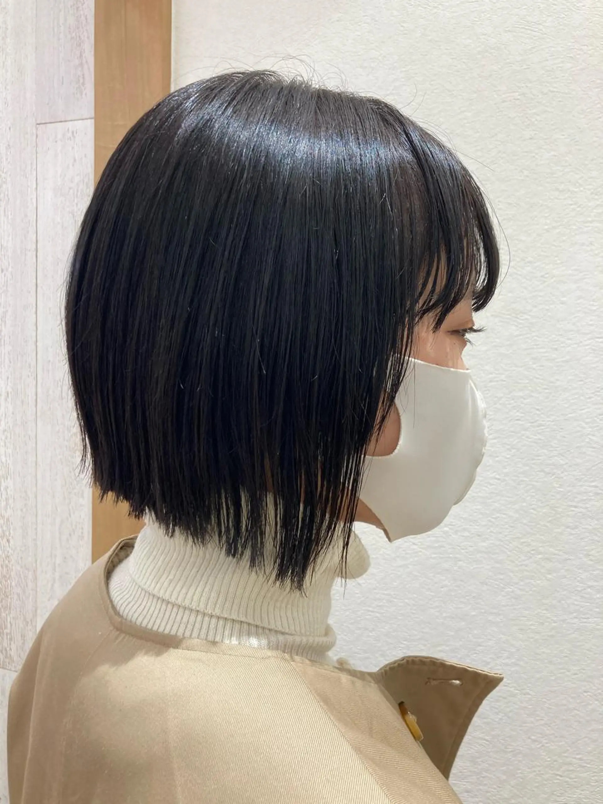 ショート カラー ショートボブ ベージュカラー ボブ ショートヘア カット ヘアカラー トリートメント cyan SANAMIのヘアスタイル