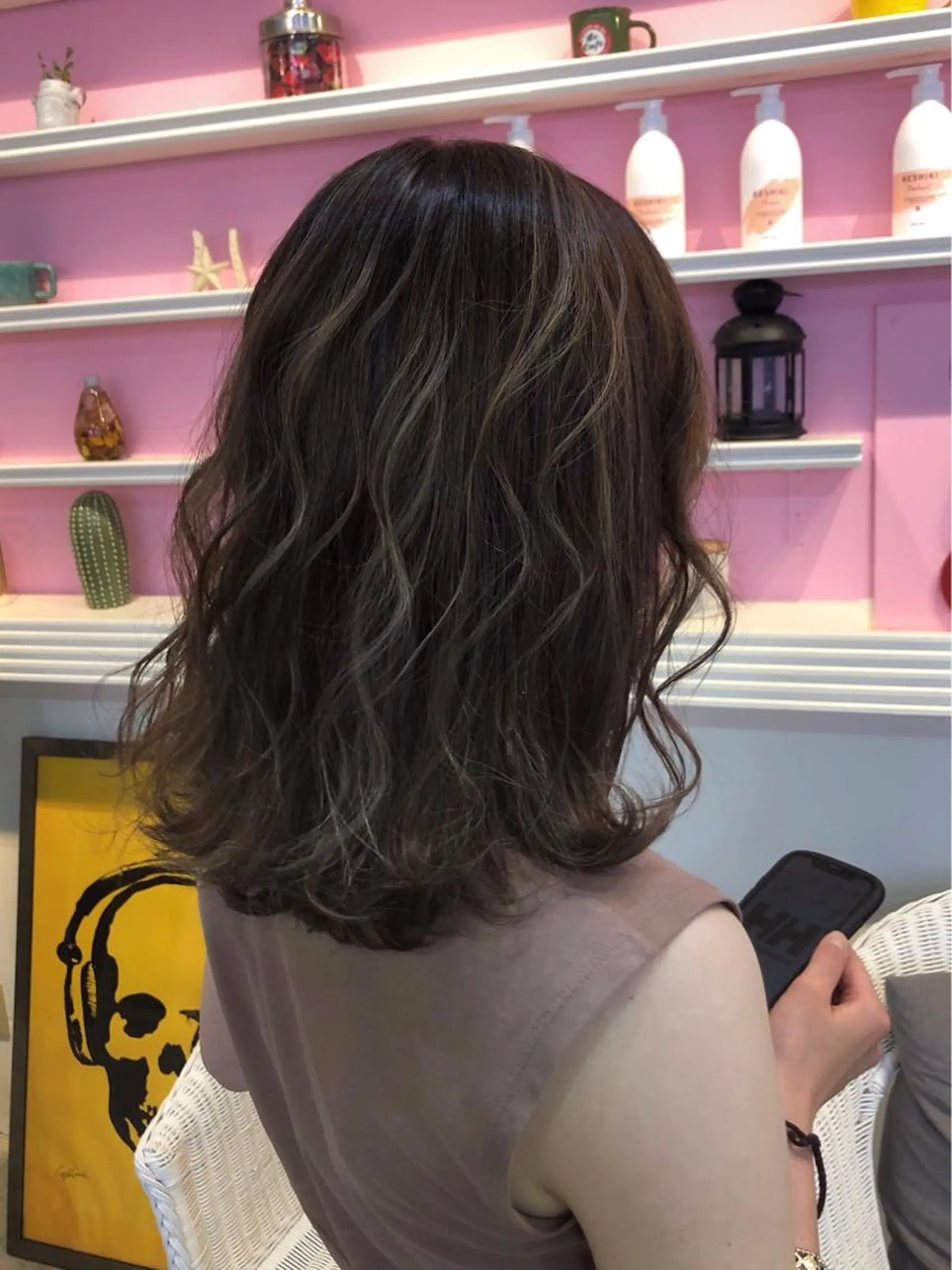 ミディアム カラー 💜 MINORI💜のヘアスタイル