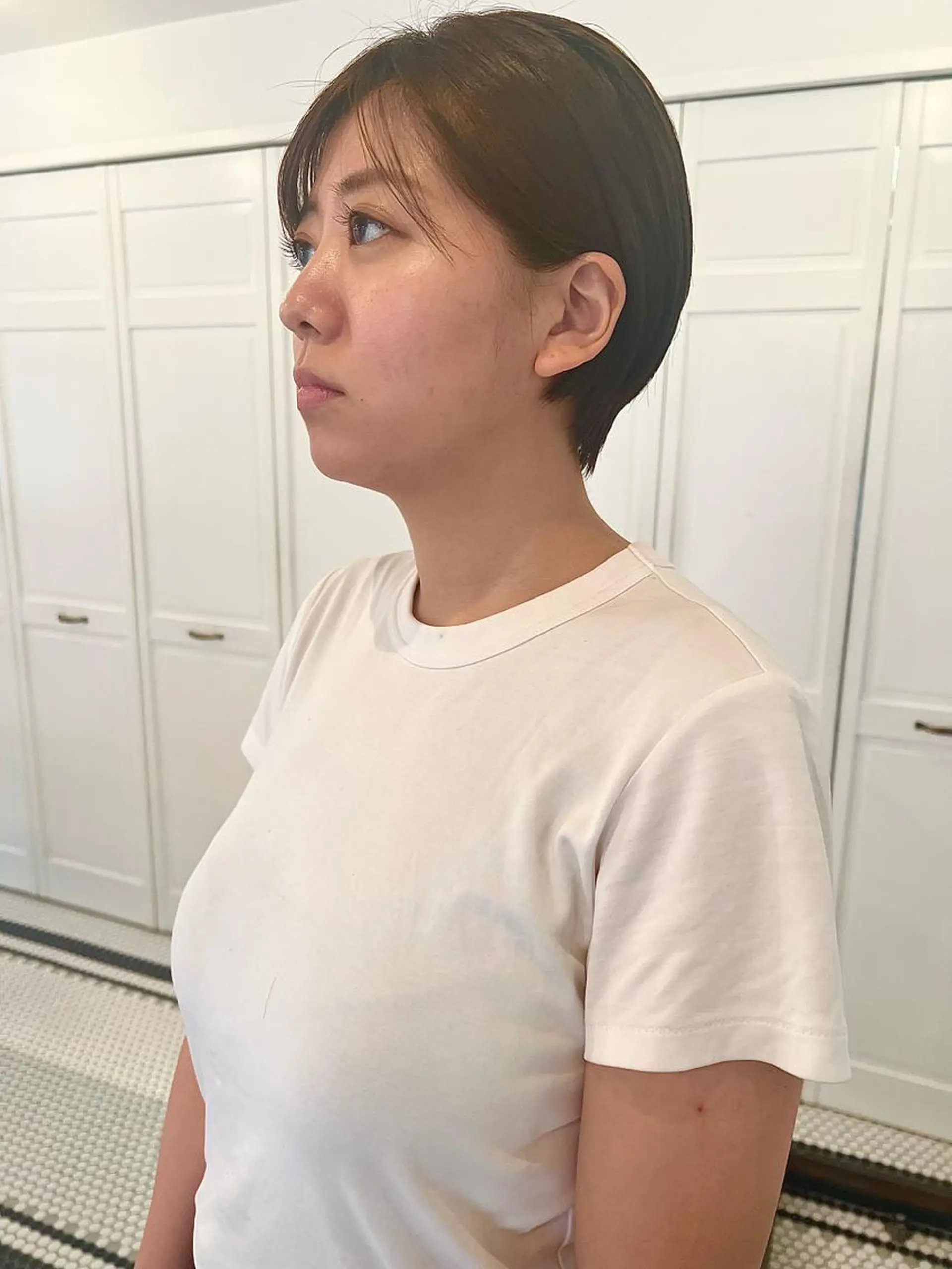 ショート ブリーチカラー🎀 韓国風/寺門美優のヘアスタイル