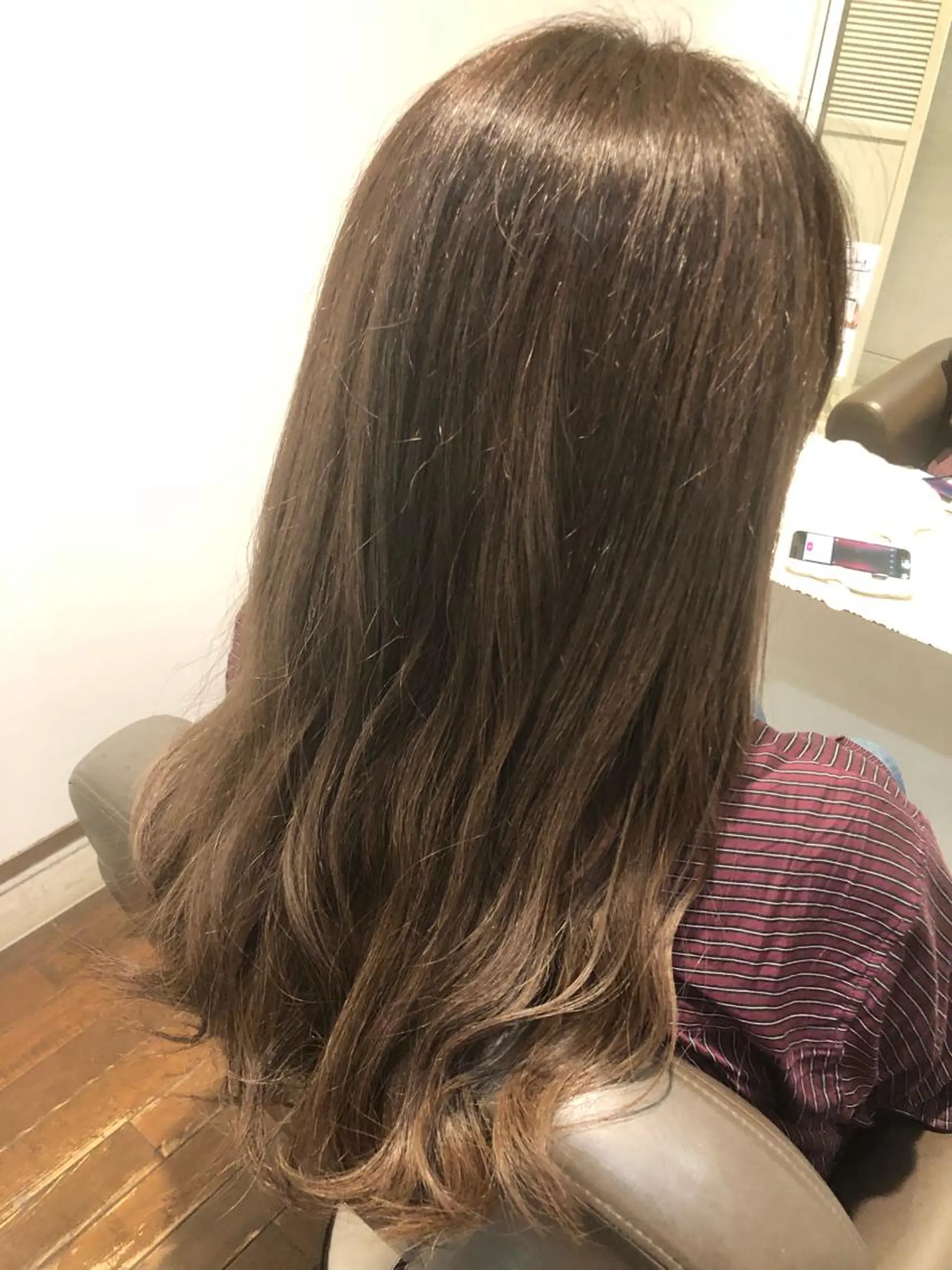 ロング カラー ヘアアレンジ アッシュ ベージュカラー 髪質改善✧︎カラー 💎AIM【アイム】のヘアスタイル