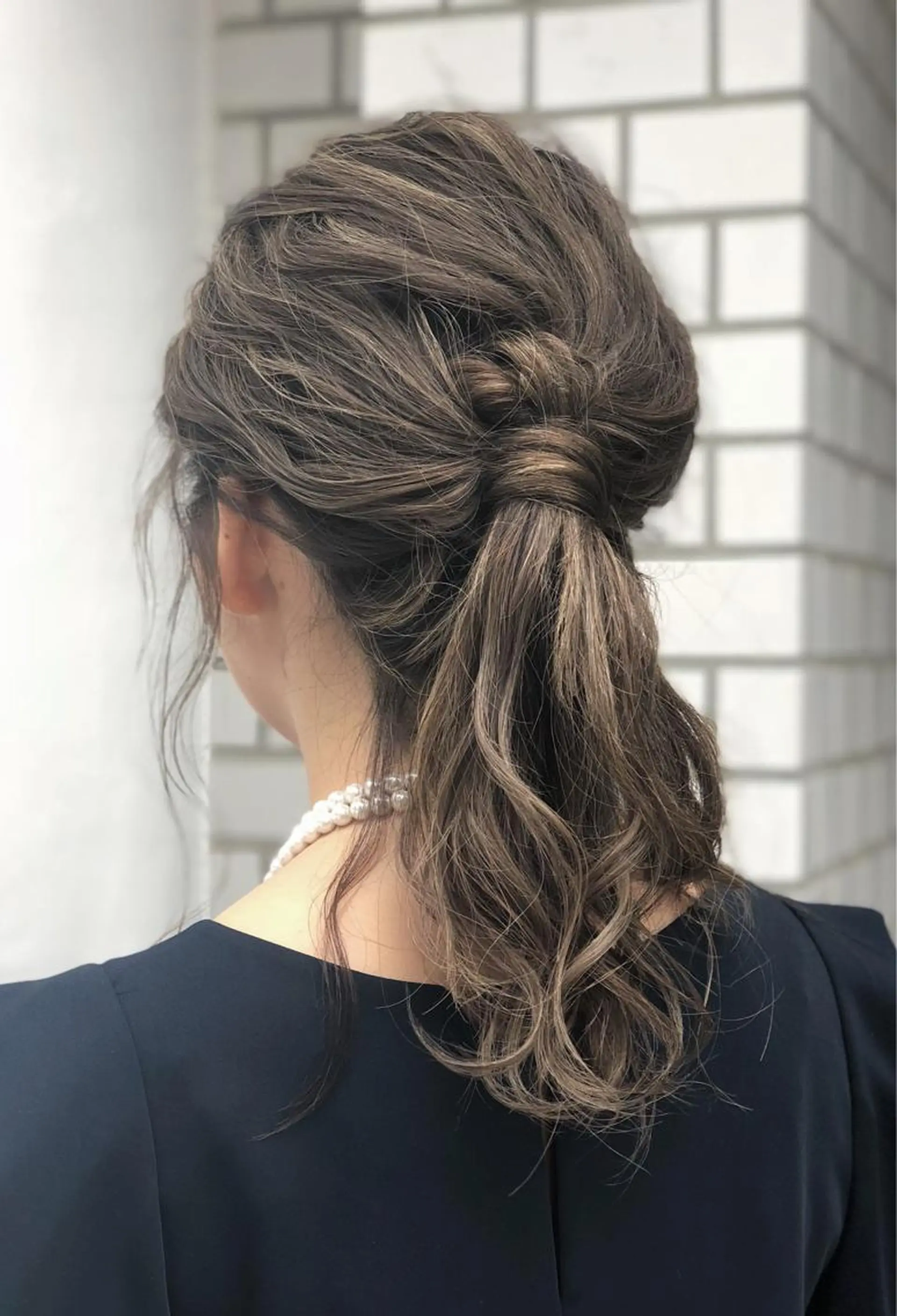 ヘアアレンジ ポニーテール メンズカット特化柏駅 徒歩3分LOUのヘアスタイル