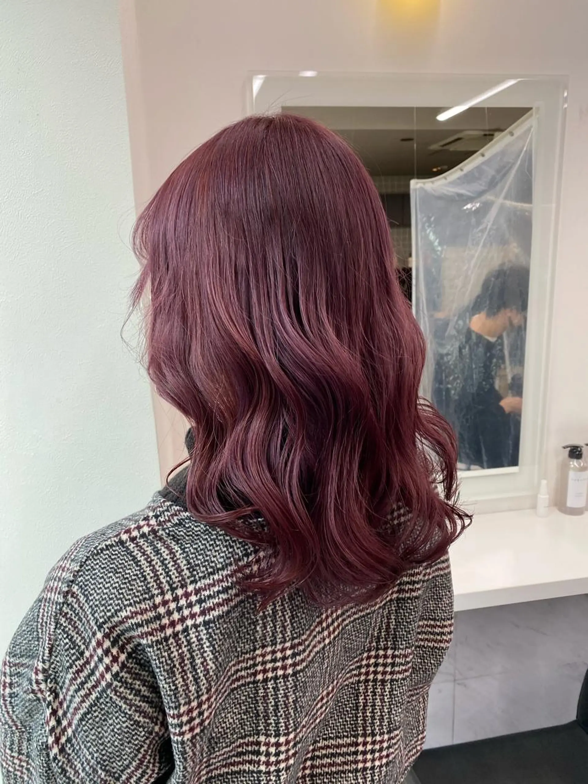 セミロング カラー ヘアアレンジ キッズ ラベンダーカラー ピンクカラー ピンクラベンダー TRU Shino🦋のマツエク・マツパデザイン
