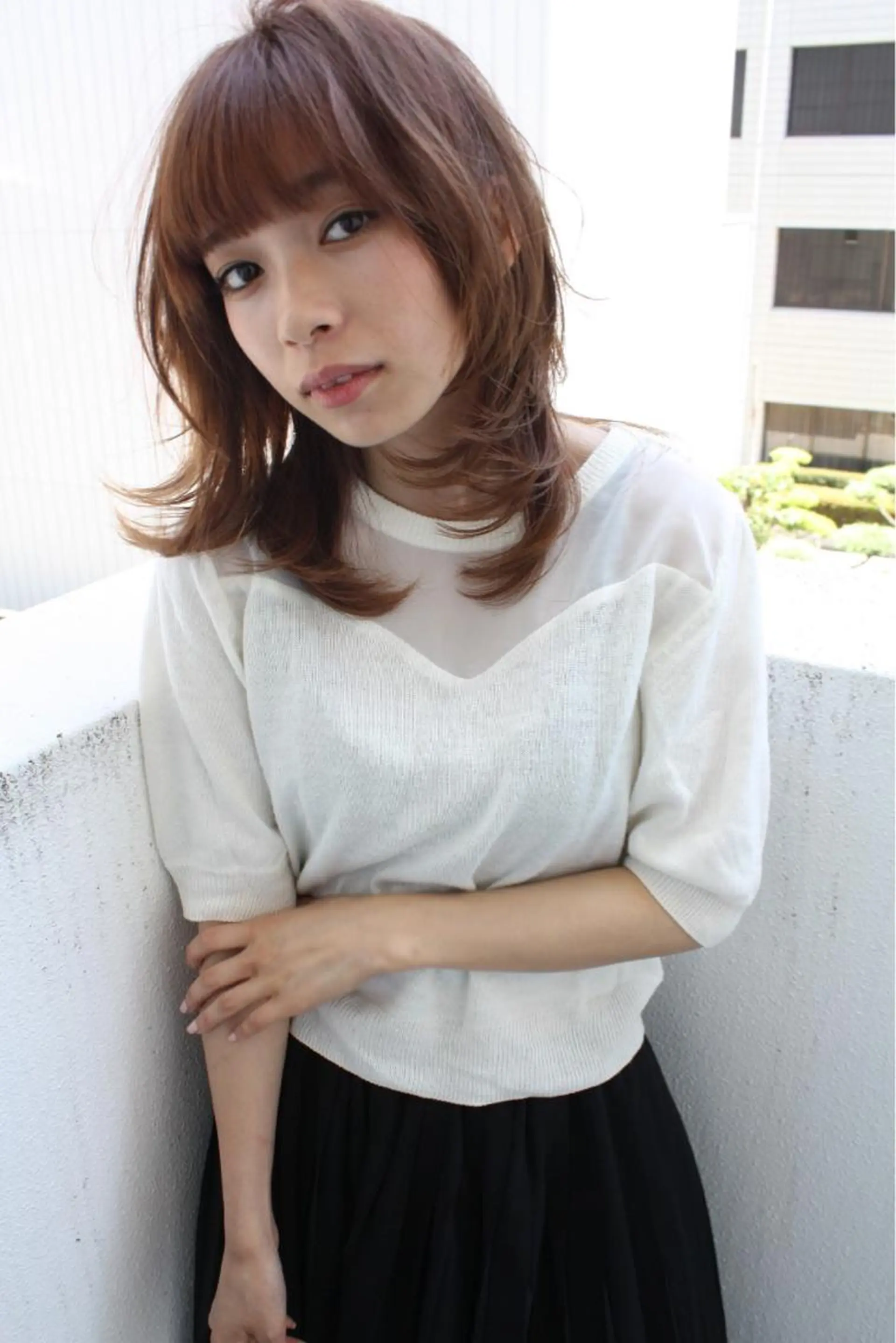 ミディアム カラー パーマ ブリーチ イルミナカラー 髪質改善 トリートメント tuuli トゥーリのヘアスタイル