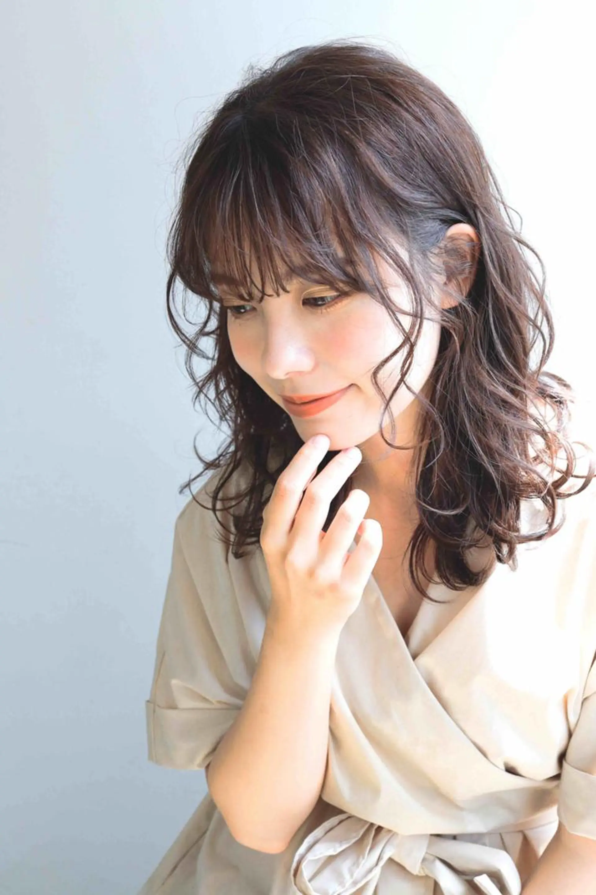 セミロング カラー カット ヘアカラー N° il duca 札幌のヘアスタイル