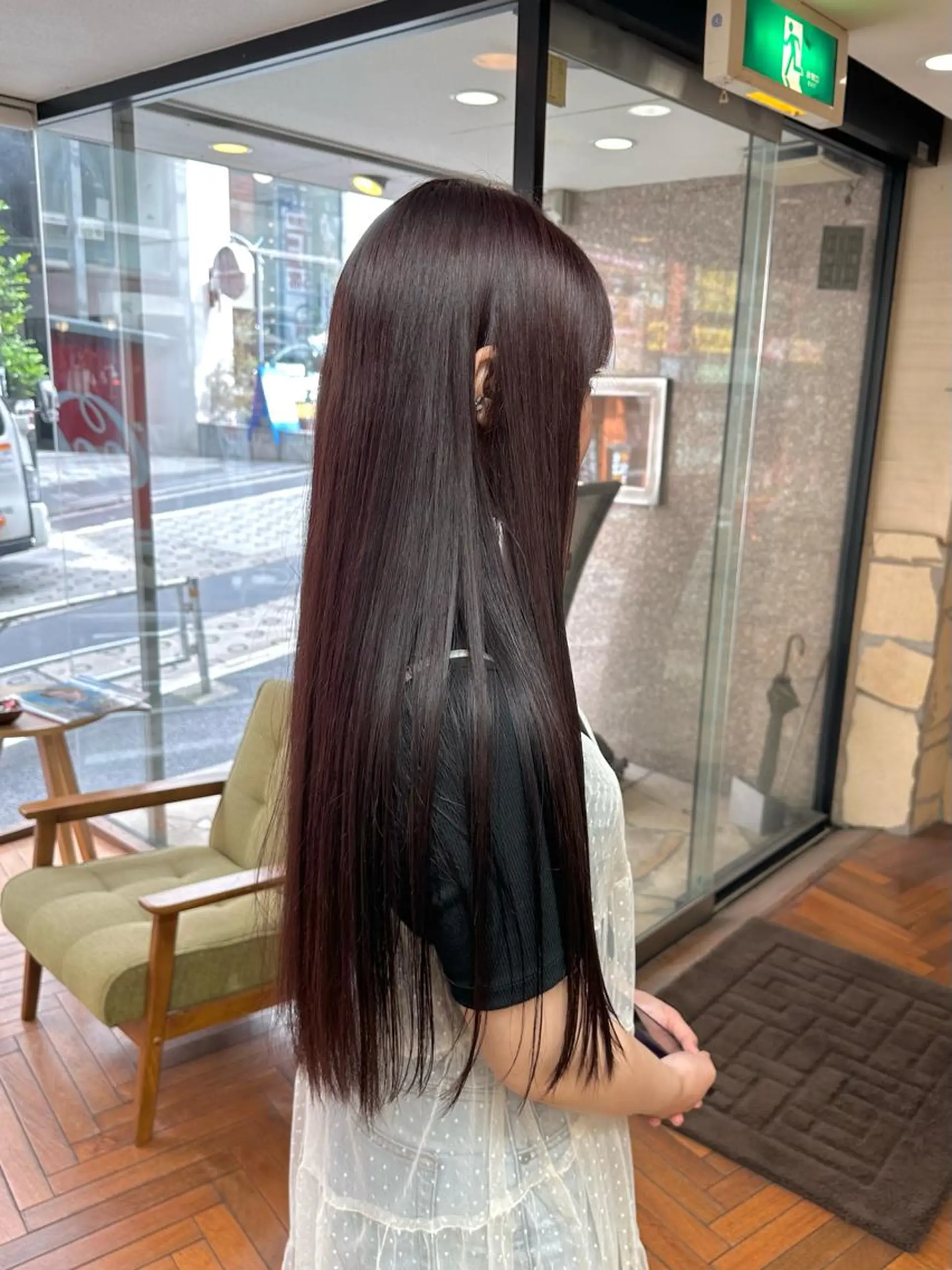 ロング カラー ブリーチ ラベンダーカラー ブリーチなしカラー ピンクカラー ピンクラベンダー ヘアカラー トリートメント 矢野 晃平のヘアスタイル