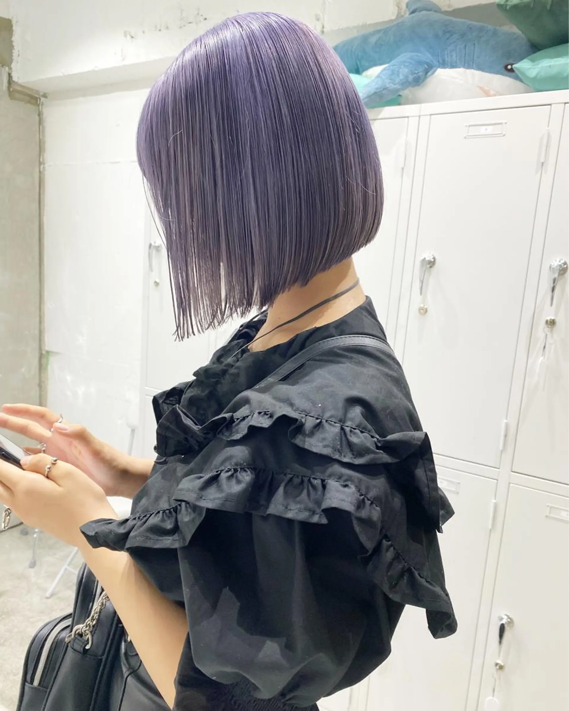 ショート カラー ヘアアレンジ 切りっぱなしボブ アッシュ アッシュグレー ベージュカラー 黒髪 ササキカズマ〻透明感 〻色落ち〻赤み消しのヘアスタイル