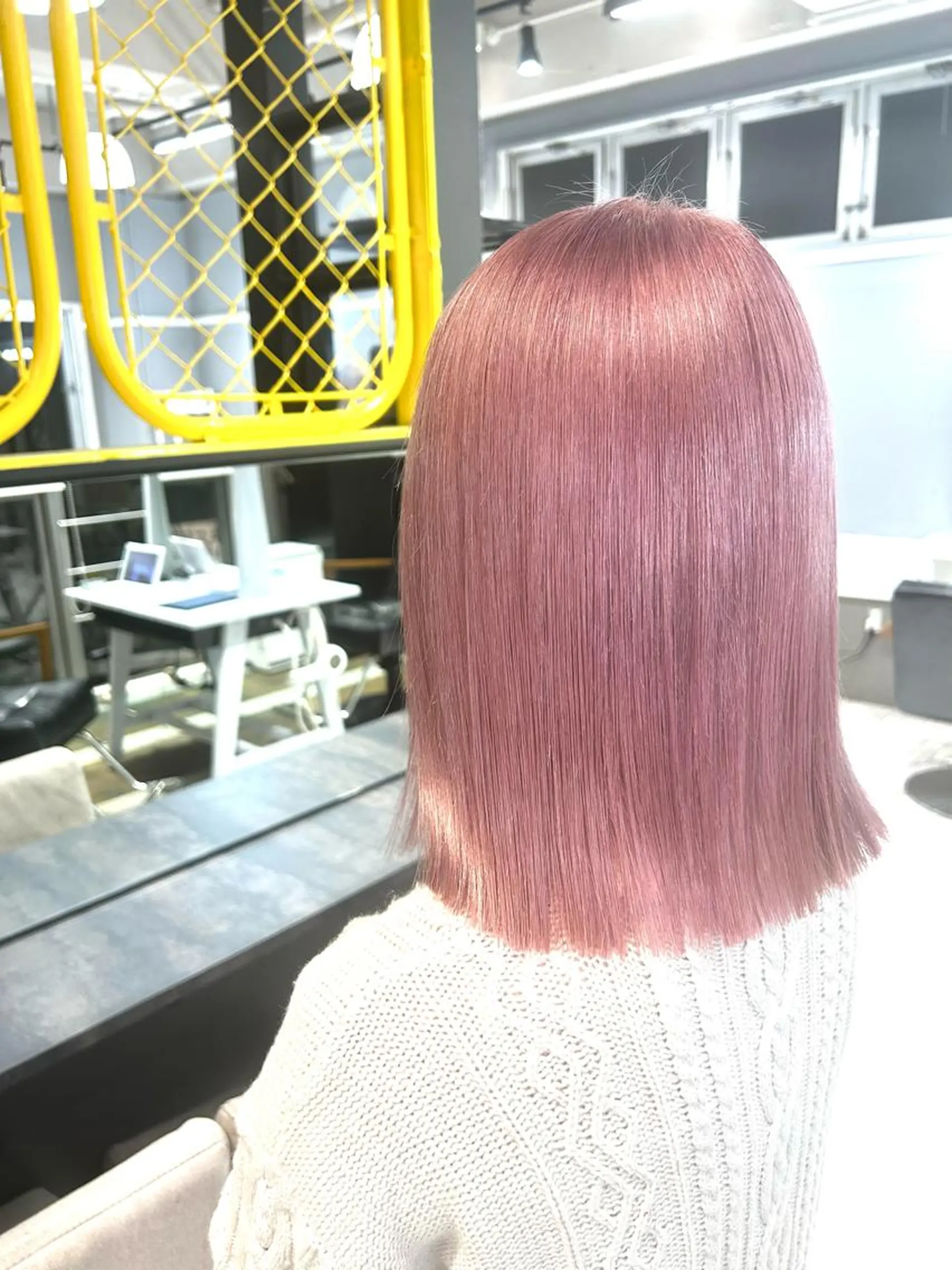 ミディアム カラー ハイトーンカラー ピンクカラー Giselハヤシ ケンタのヘアスタイル