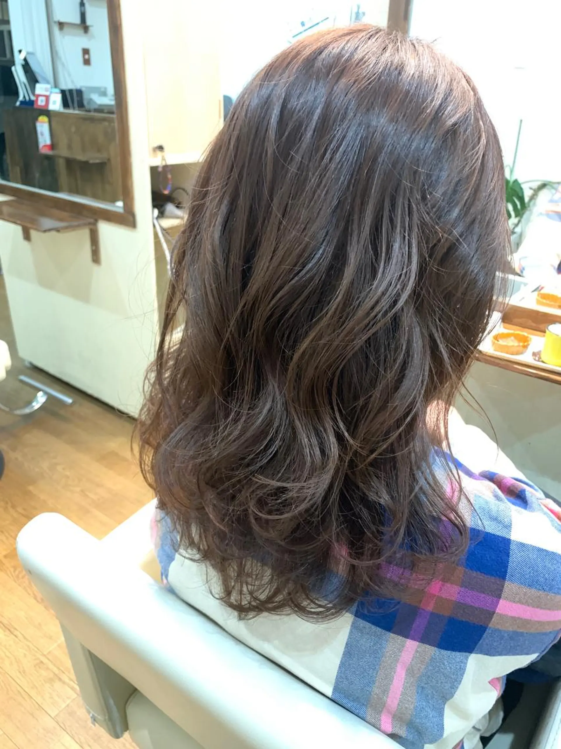 ミディアム カラー 清光 泰之のヘアスタイル