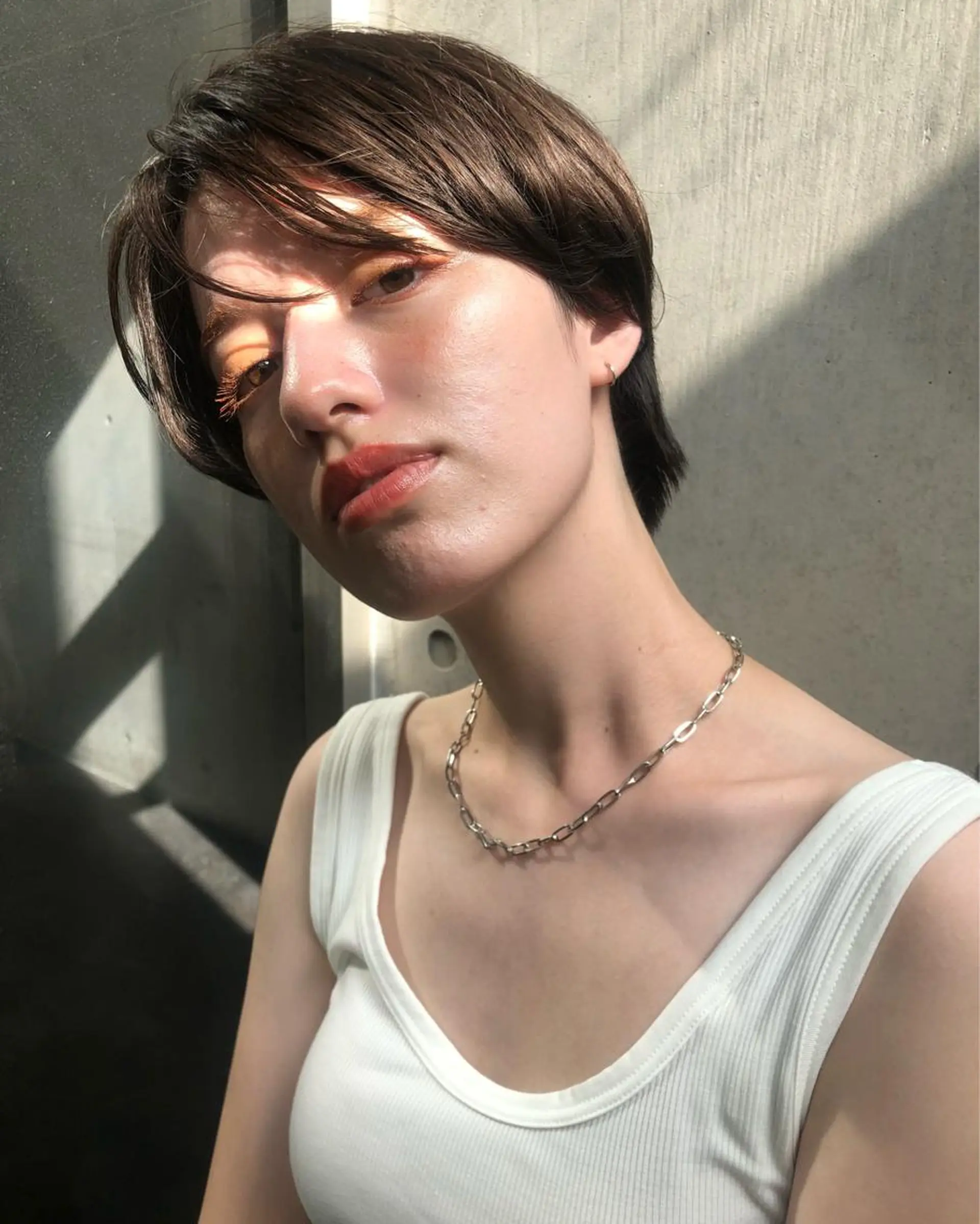 ショート カラー ショートボブ ハンサムショート ブリーチ ケアブリーチ ハイライトカラー カット ヘアカラー トリートメント KEPKA ヤマグチ 天神 今泉のヘアスタイル